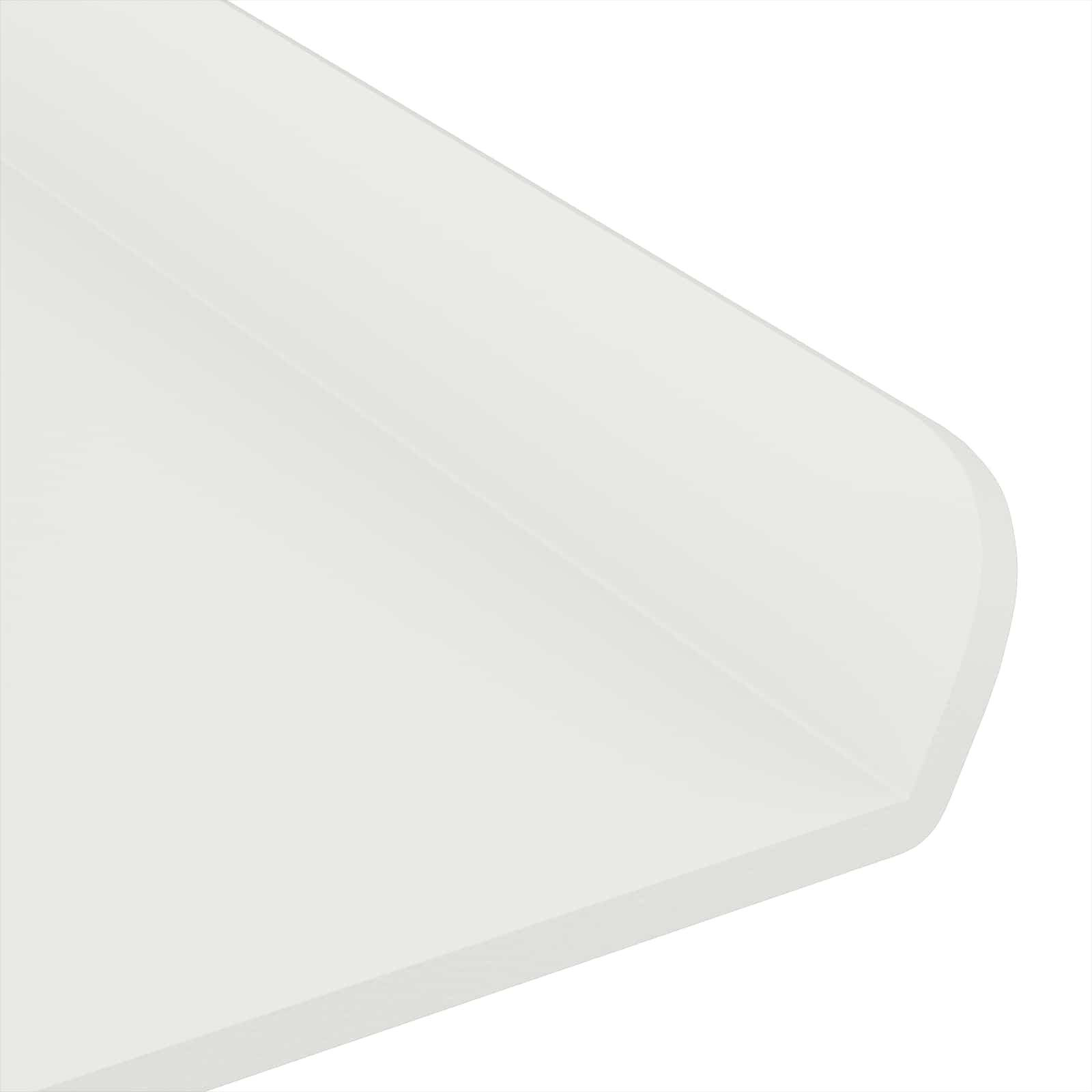 Schwebendes Regal Wandmontiert 2 pcs Weiß 80 x 9 x 2,5 cm Stahl