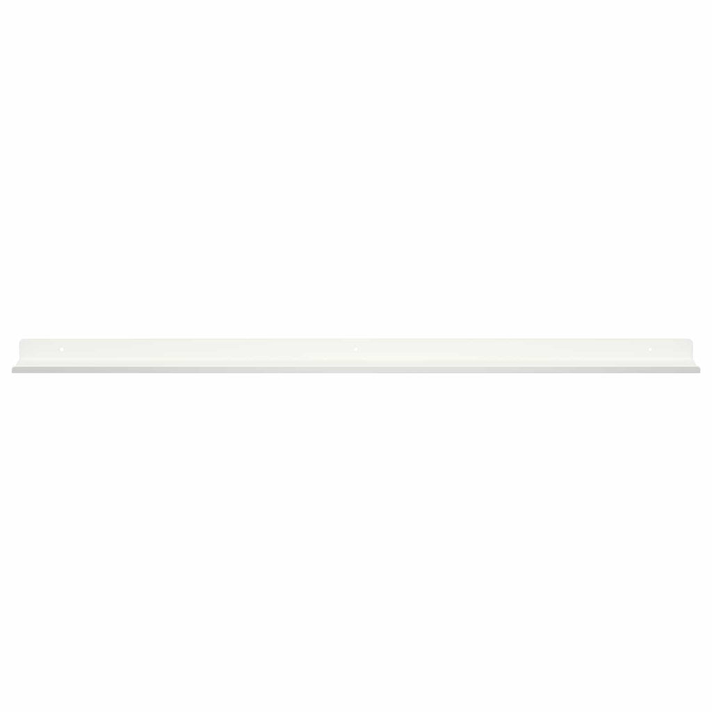 Schwebendes Regal Wandmontiert 2 pcs Weiß 80 x 9 x 2,5 cm Stahl