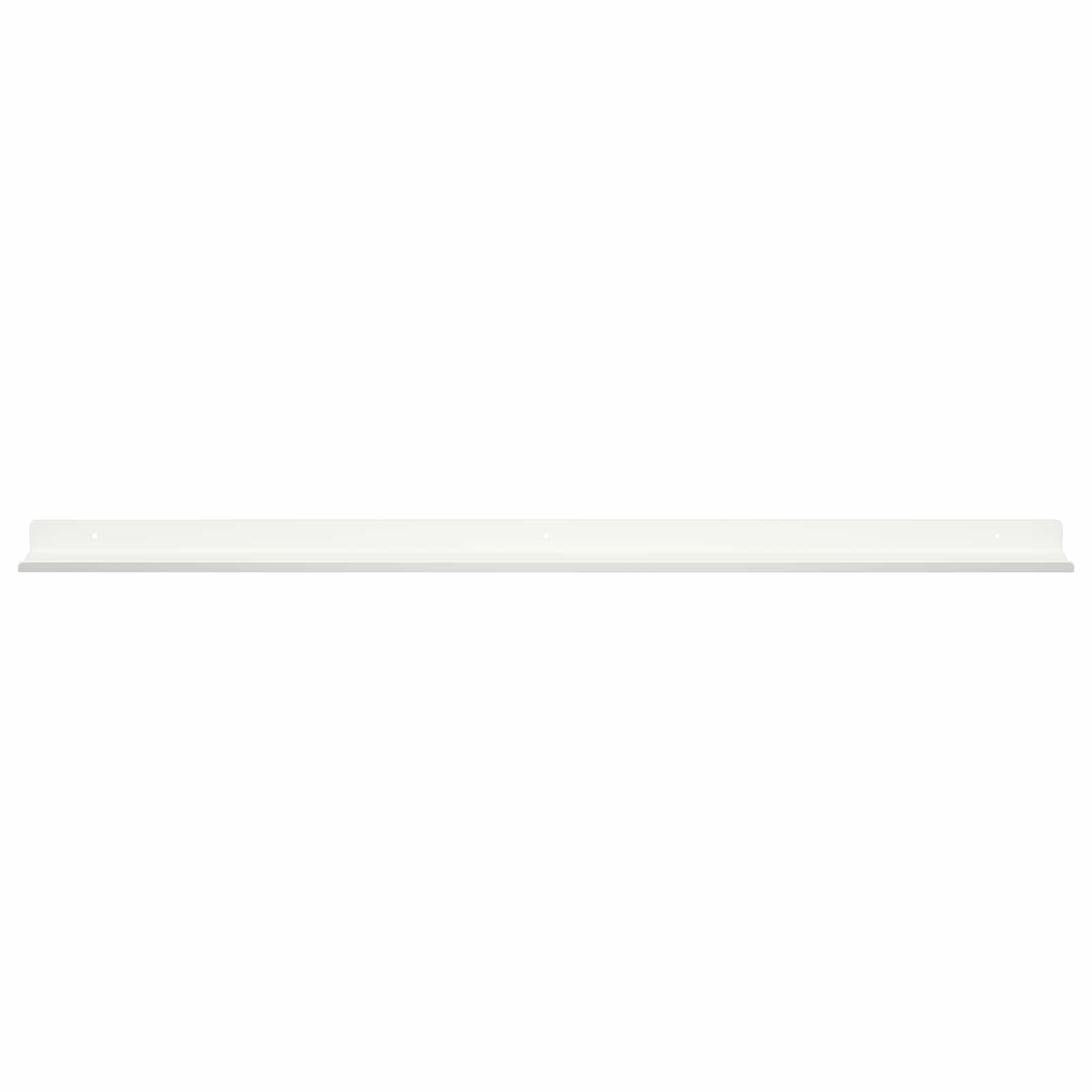 Schwebendes Regal Wandmontiert 2 pcs Weiß 80 x 9 x 2,5 cm Stahl