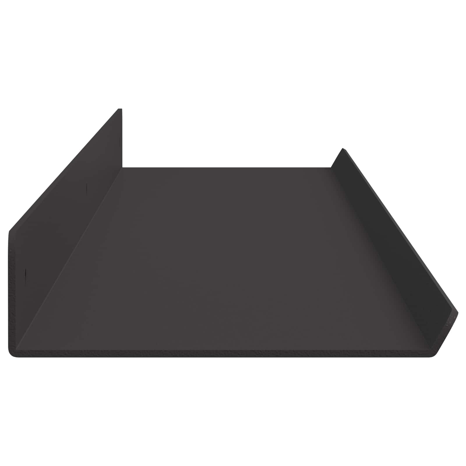 Schwebendes Regal 2 pcs Schwarz 100 x 9 x 2,5 cm Stahl