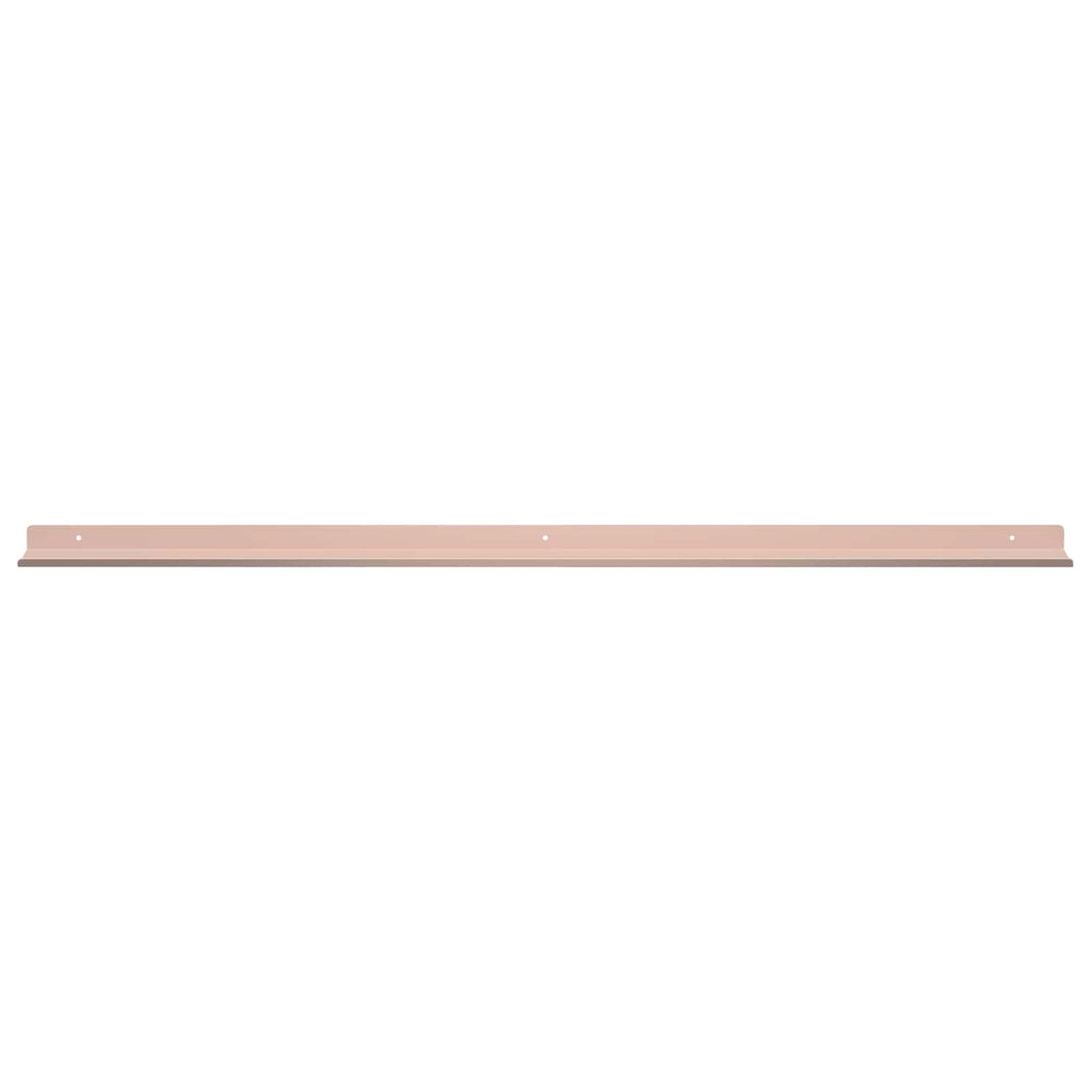 Schwebendes Regal 2 pcs Rosa 100 x 9 x 2,5 cm Stahl