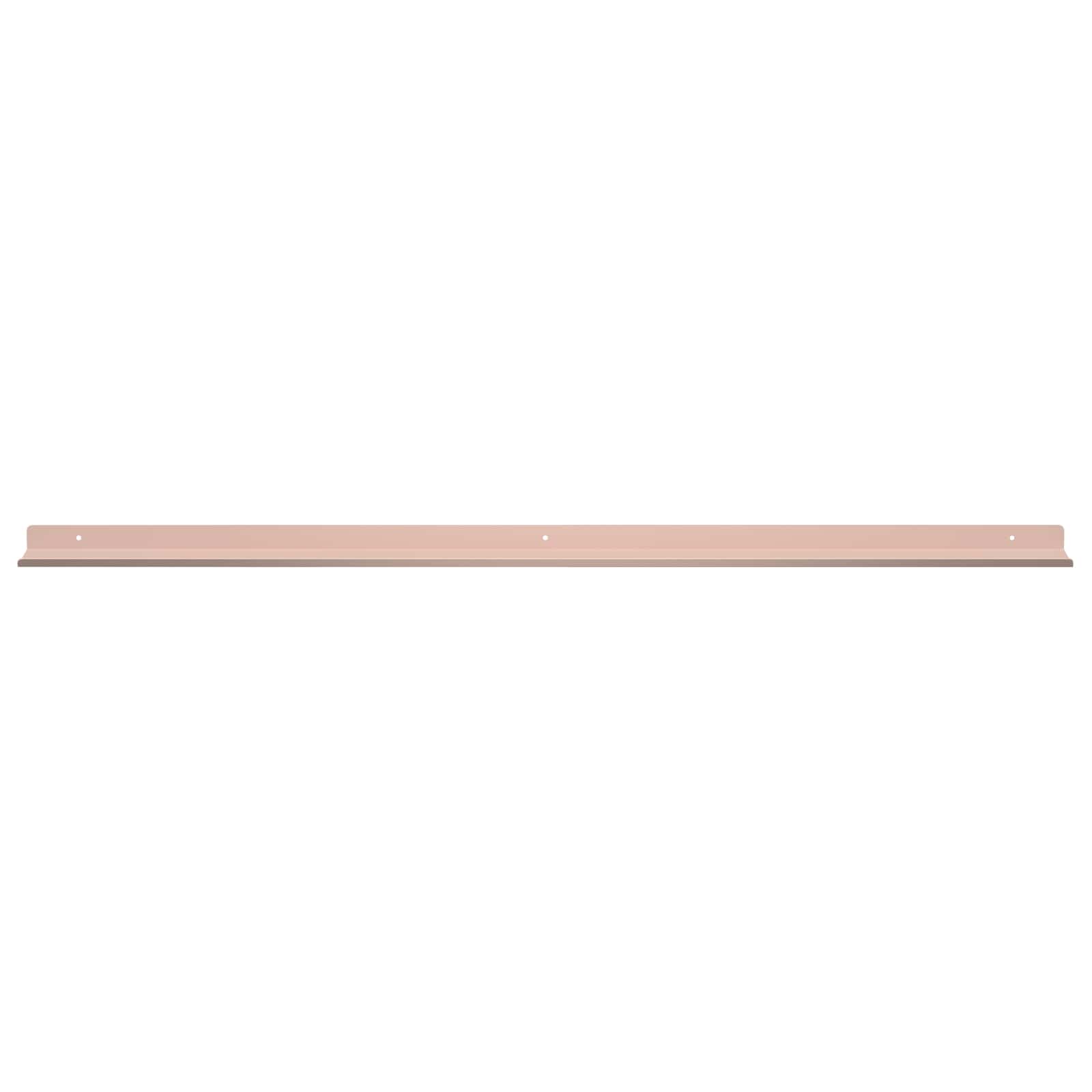 Schwebendes Regal 4 pcs Rosa 100 x 9 x 2,5 cm Stahl