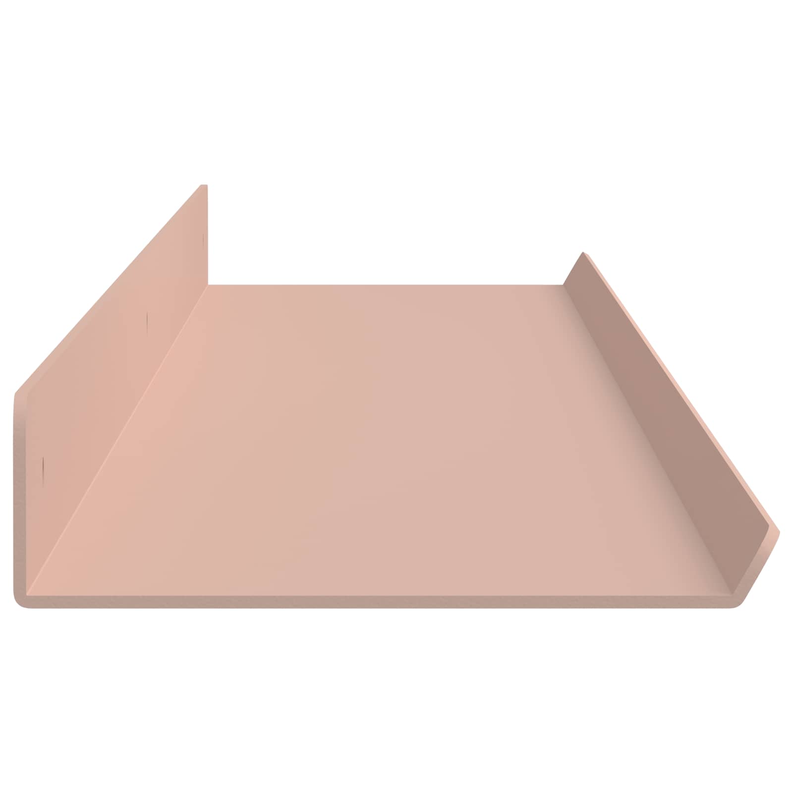 Schwebendes Regal 4 pcs Rosa 100 x 9 x 2,5 cm Stahl