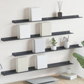 Schwebendes Regal 4 pcs Anthrazit 100 x 9 x 2,5 cm Stahl