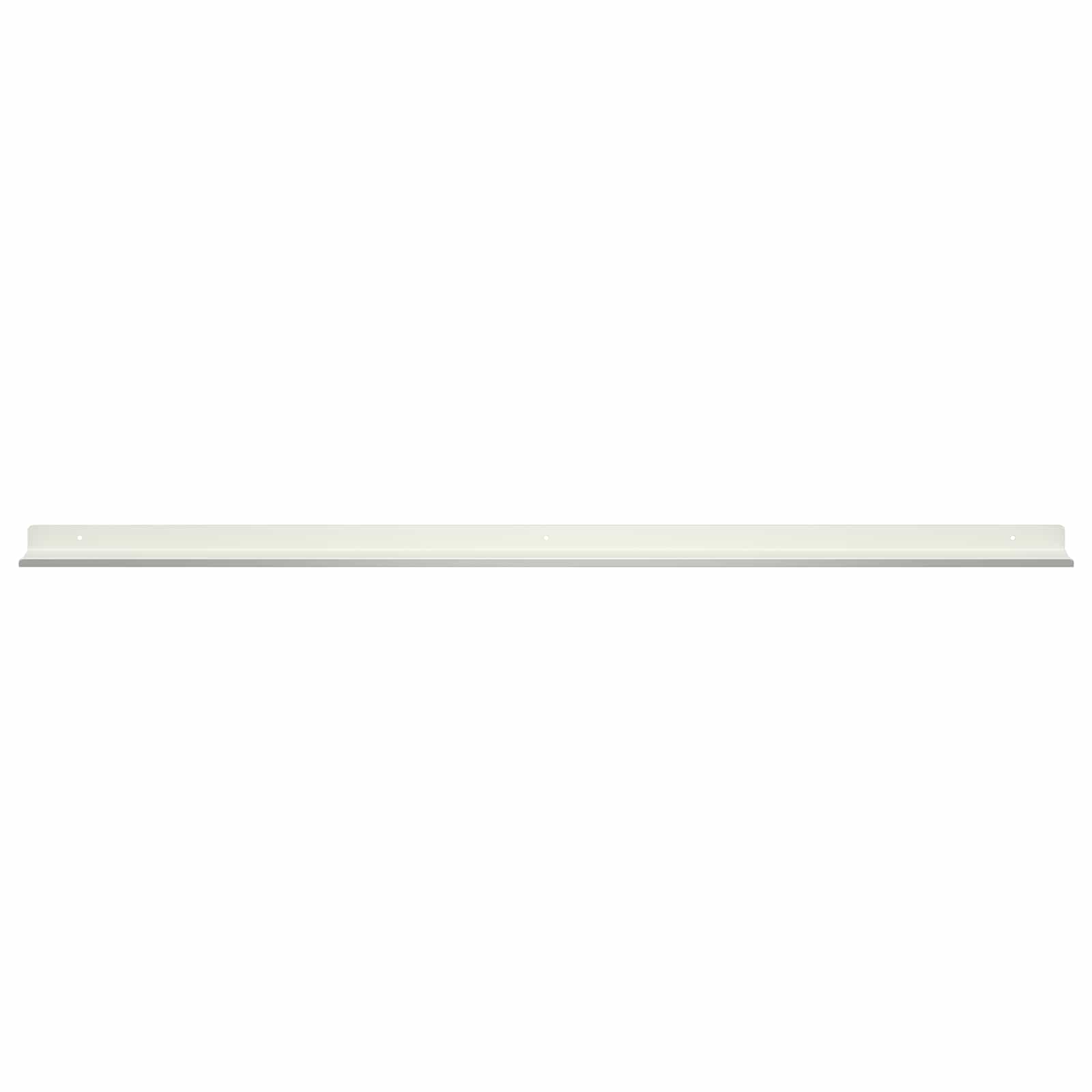Schwebendes Regal 4 pcs Weiß 100 x 9 x 2,5 cm Stahl