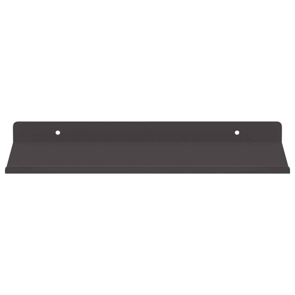 Schwebendes Regal 2 pcs Schwarz 30 x 17,5 x 2,5 cm Stahl