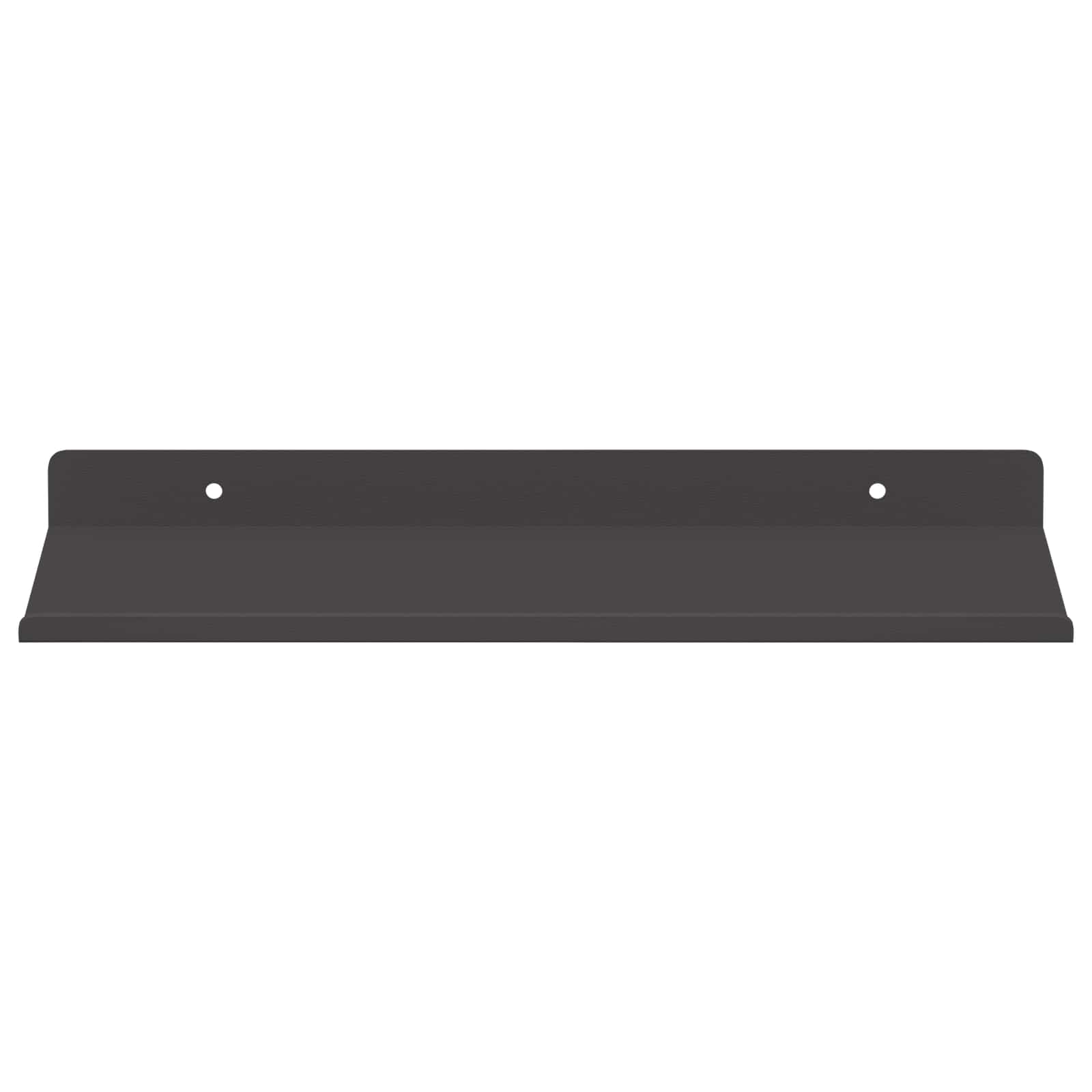 Schwebendes Regal 2 pcs Schwarz 30 x 17,5 x 2,5 cm Stahl
