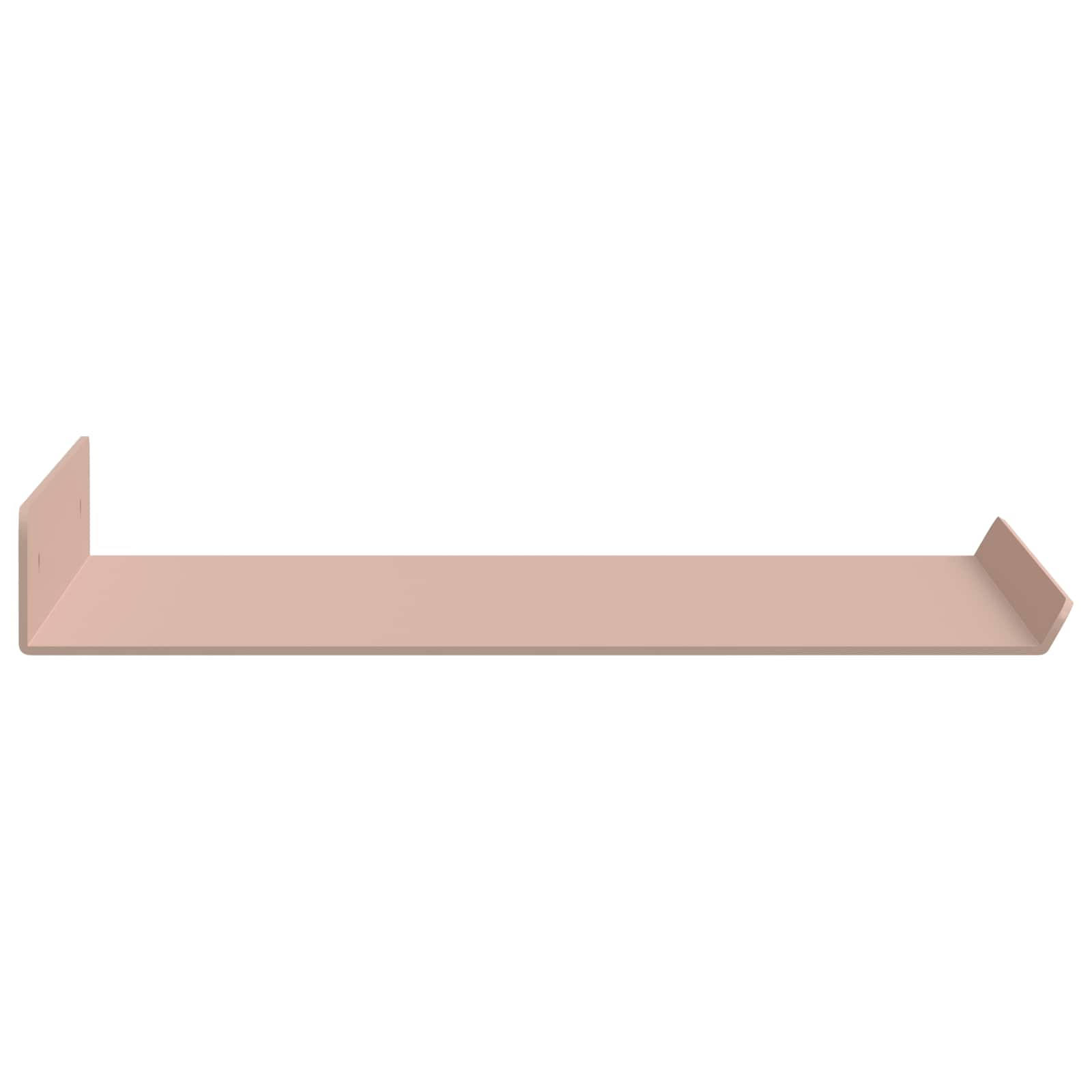Schwebendes Regal 2 pcs Rosa 30 x 18 x 2,5 cm Stahl