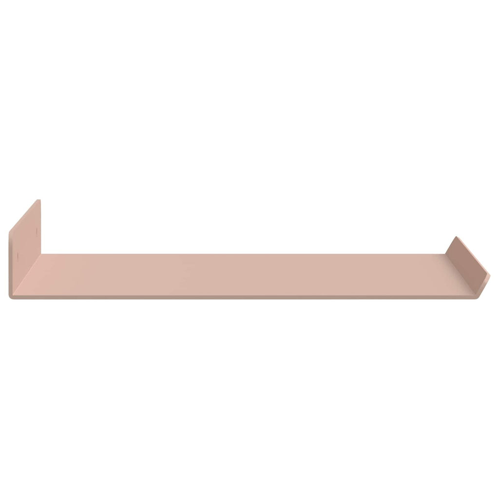 Schwebendes Regal 4 pcs Rosa 30 x 18 x 2,5 cm Stahl