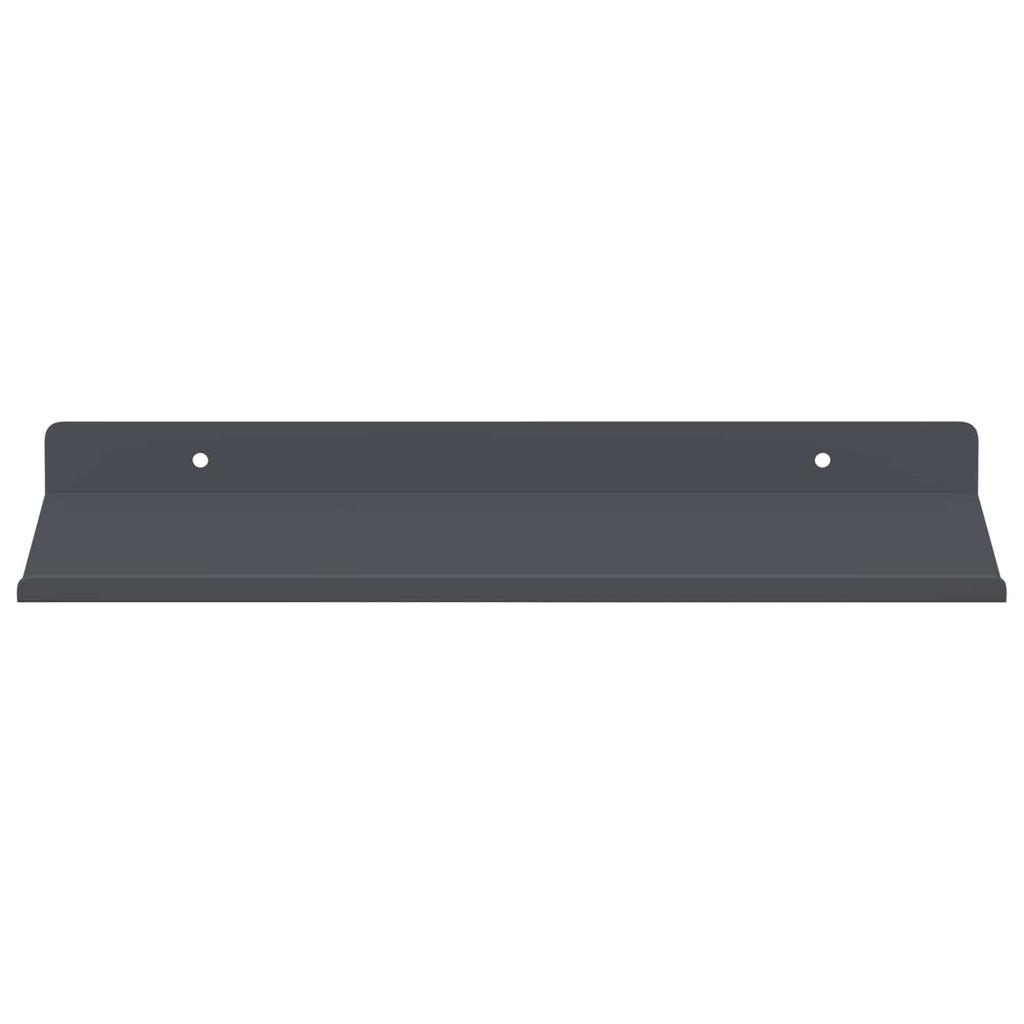 Schwebendes Regal 2 pcs Anthrazit 30 x 18 x 2,5 cm Stahl