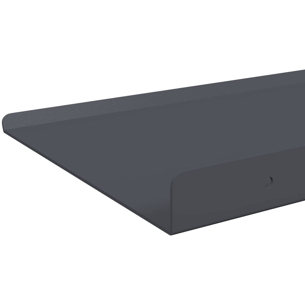 Schwebendes Regal 4 pcs Anthrazit 30 x 18 x 2,5 cm Stahl