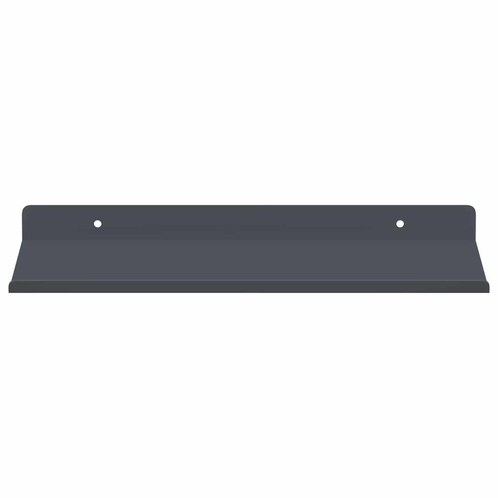 Schwebendes Regal 4 pcs Anthrazit 30 x 18 x 2,5 cm Stahl