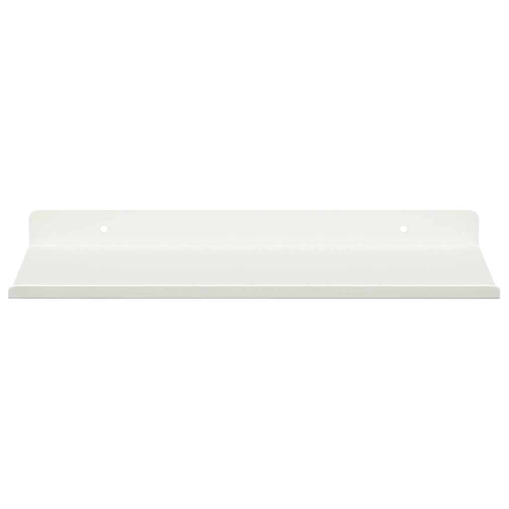 Schwebendes Regal 4 pcs Weiß 30 x 18 x 2,5 cm Stahl