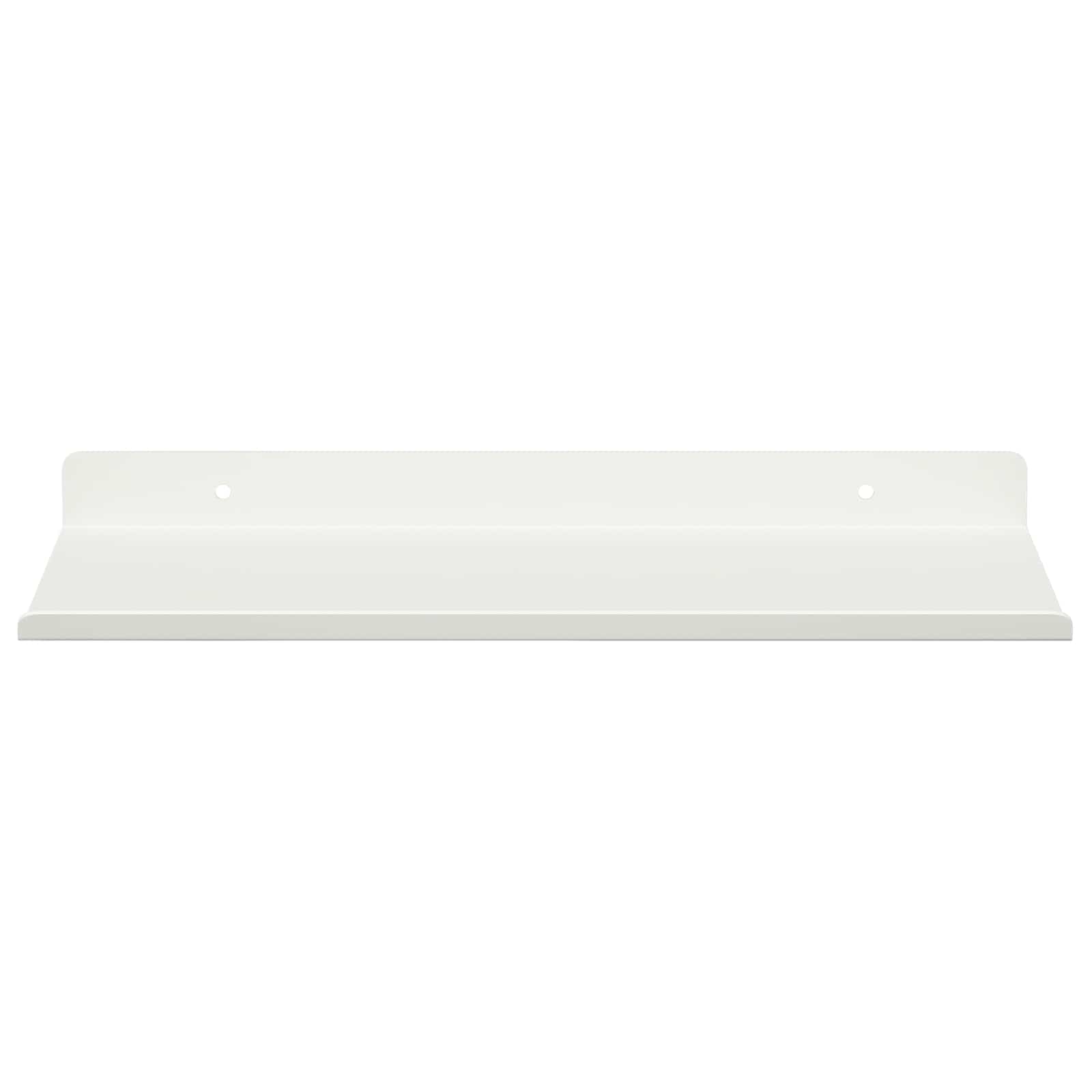 Schwebendes Regal 4 pcs Weiß 30 x 18 x 2,5 cm Stahl