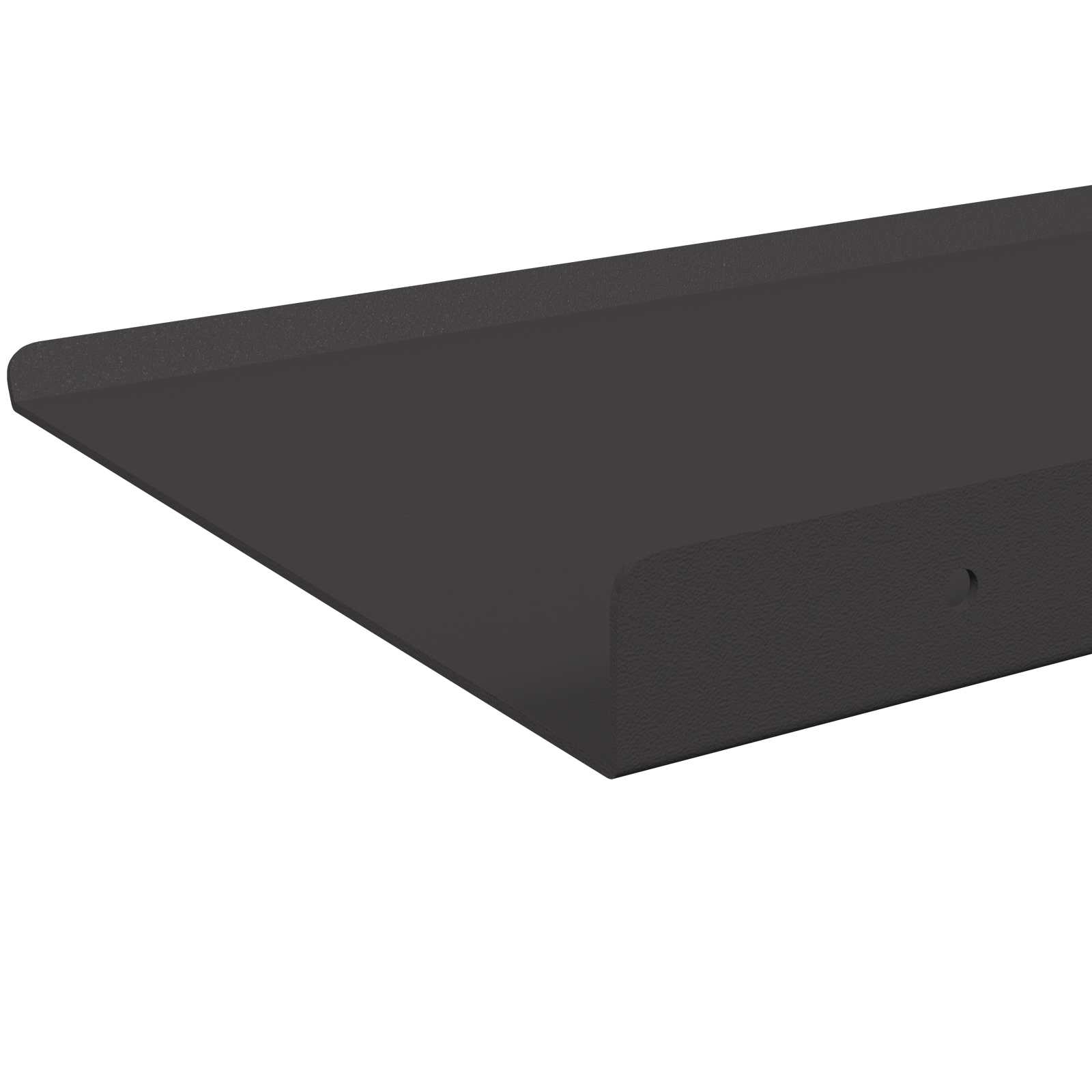 Schwebendes Regal 4 pcs Schwarz 40 x 18 x 2,5 cm Stahl