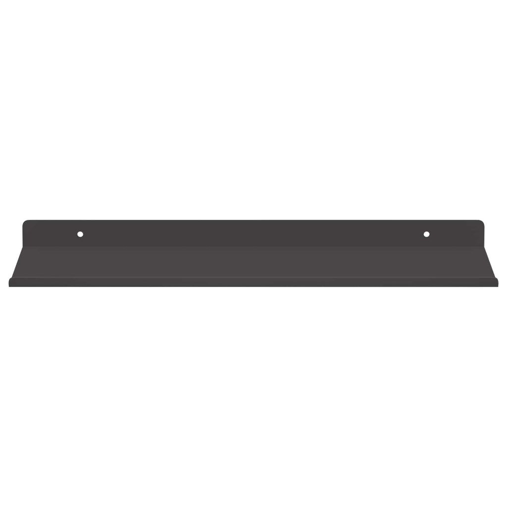 Schwebendes Regal 4 pcs Schwarz 40 x 18 x 2,5 cm Stahl