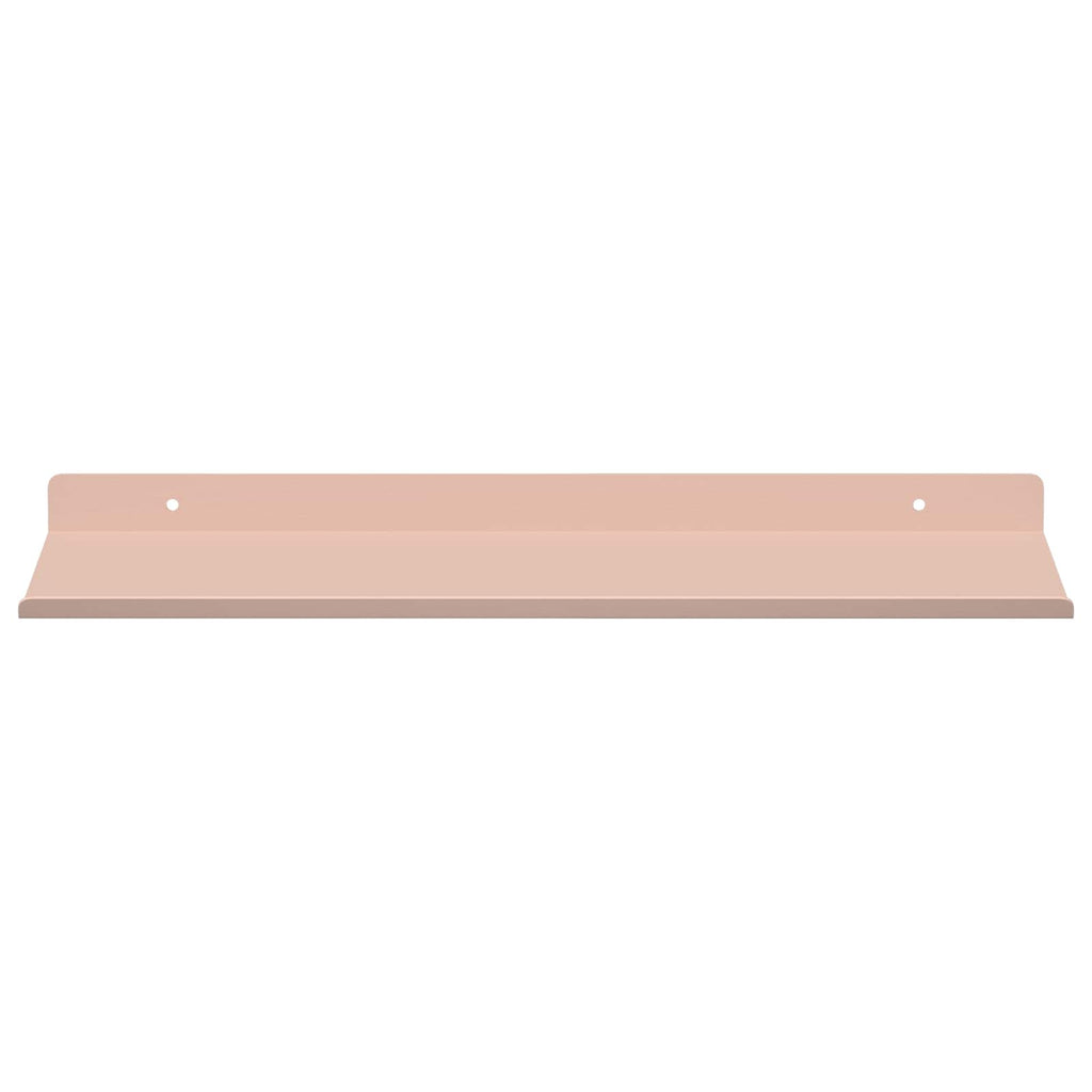 Schwebendes Regal 2 pcs Rosa 40 x 18 x 2,5 cm Stahl