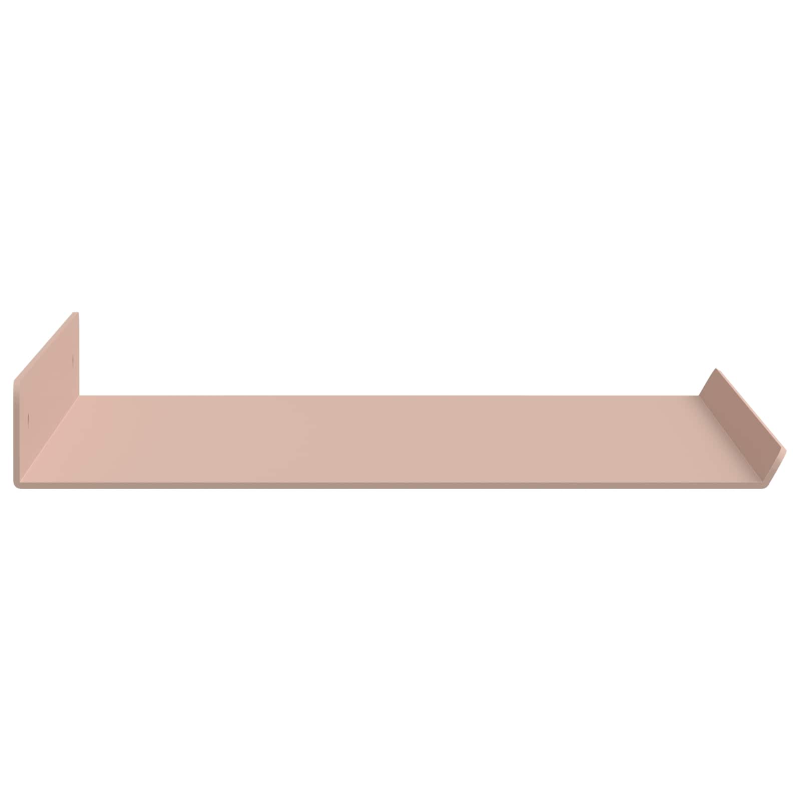 Schwebendes Regal 2 pcs Rosa 40 x 18 x 2,5 cm Stahl
