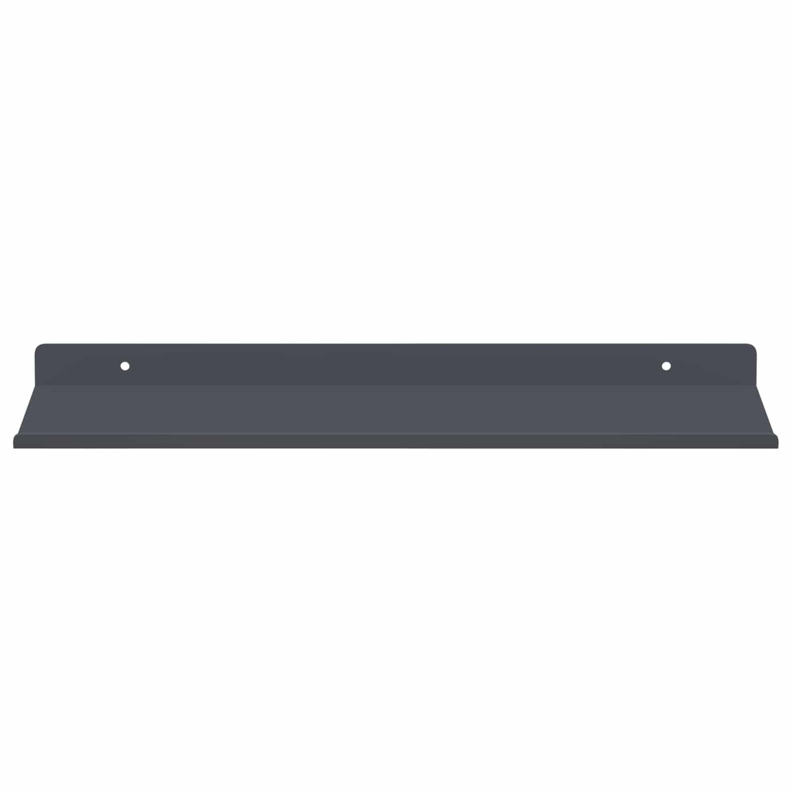 Schwebendes Regal 2 pcs Anthrazit 40 x 18 x 2,5 cm Stahl