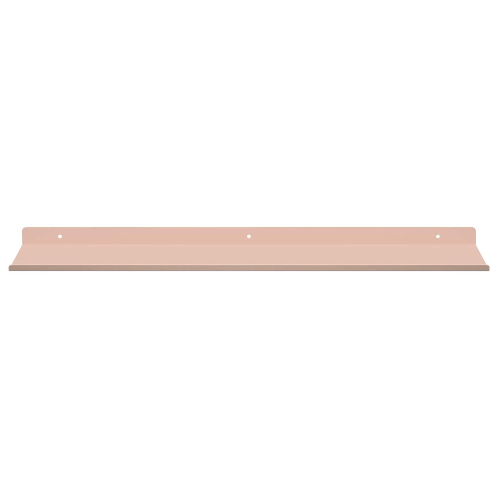 Schwebendes Regal 4 pcs Rosa 60 x 18 x 2,5 cm Stahl
