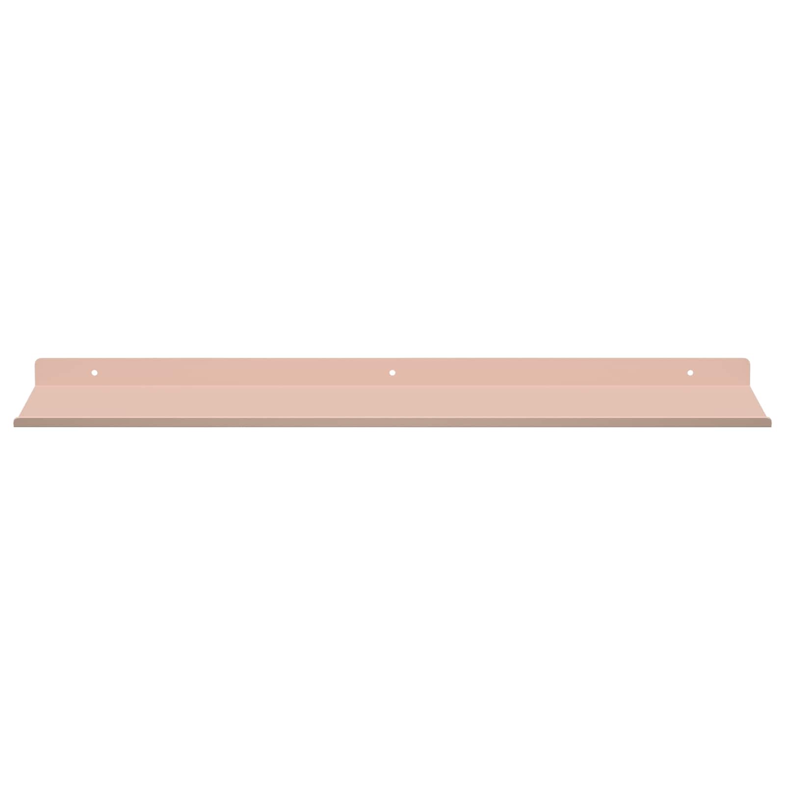Schwebendes Regal 4 pcs Rosa 60 x 18 x 2,5 cm Stahl