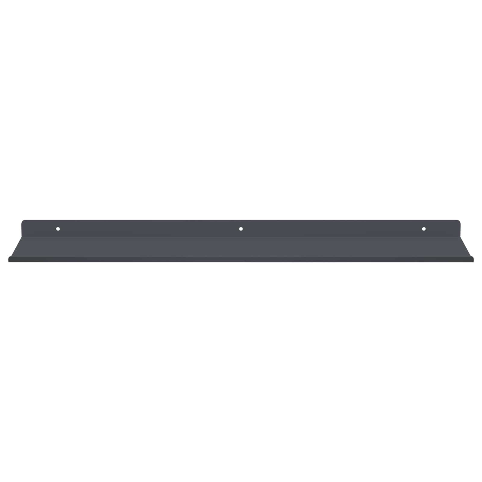 Schwebendes Regal 4 pcs Anthrazit 60 x 18 x 2,5 cm Stahl