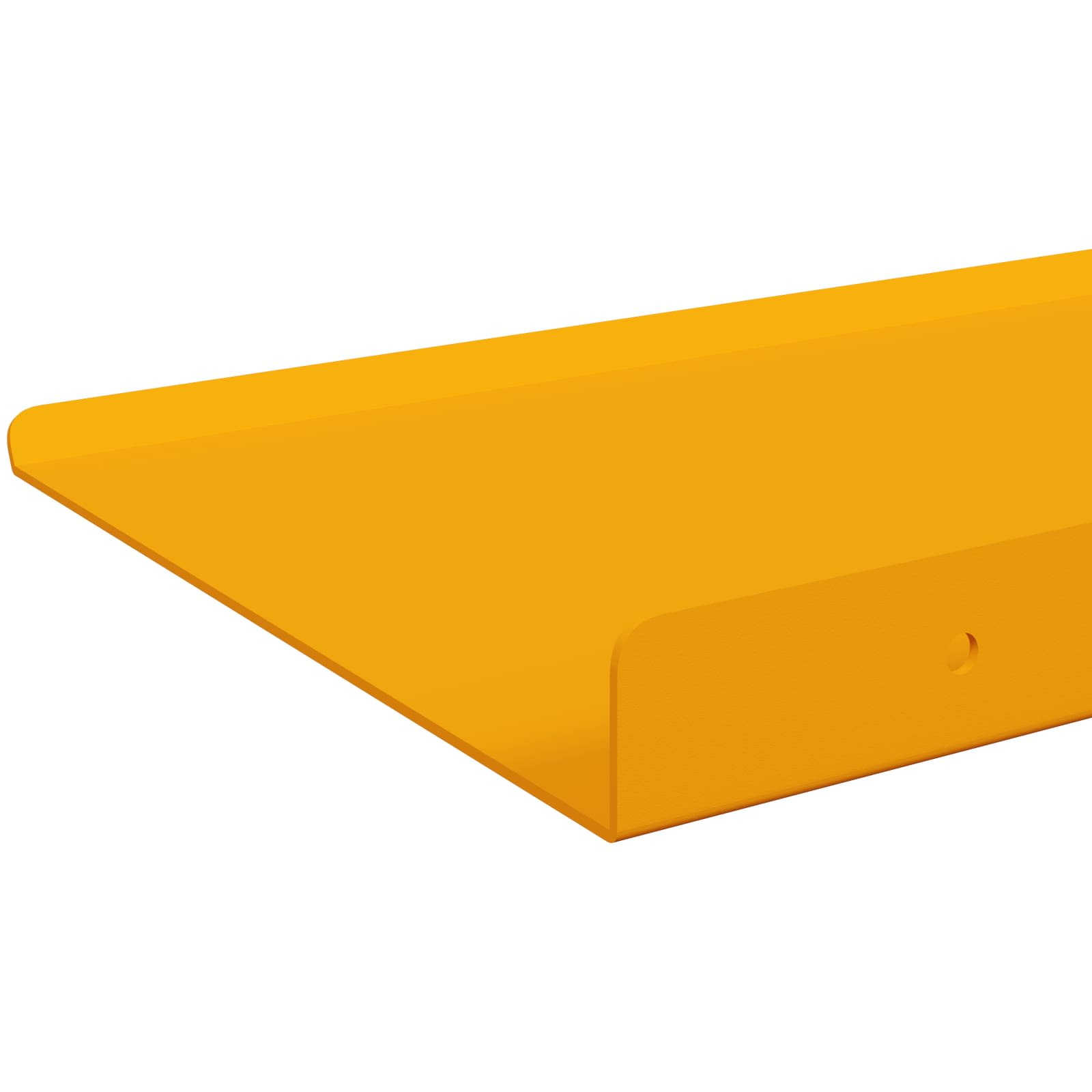 Schwebendes Regal 2 pcs Senfgelb 60 x 18 x 2,5 cm Stahl