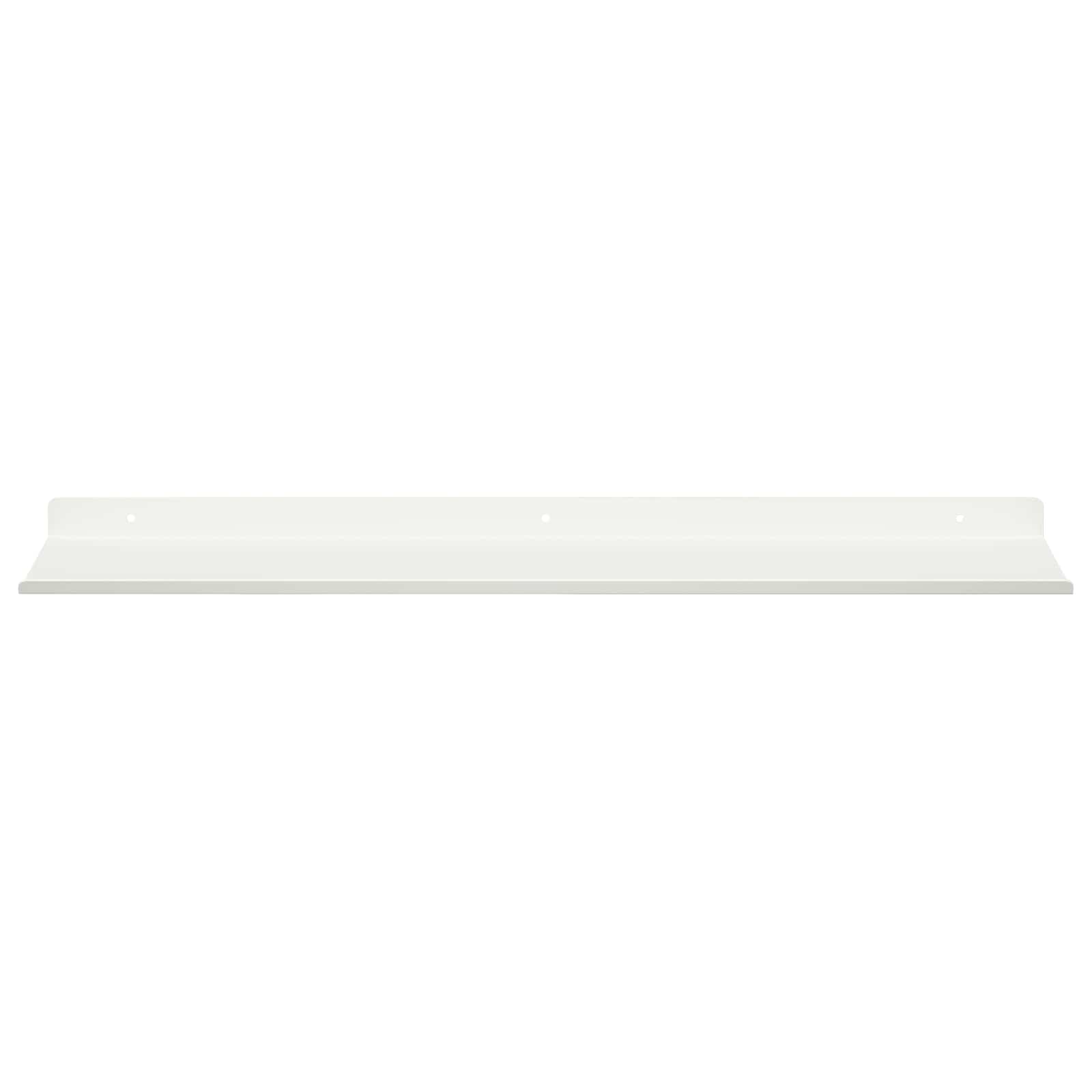 Schwebendes Regal 4 pcs Weiß 60 x 18 x 2,5 cm Stahl