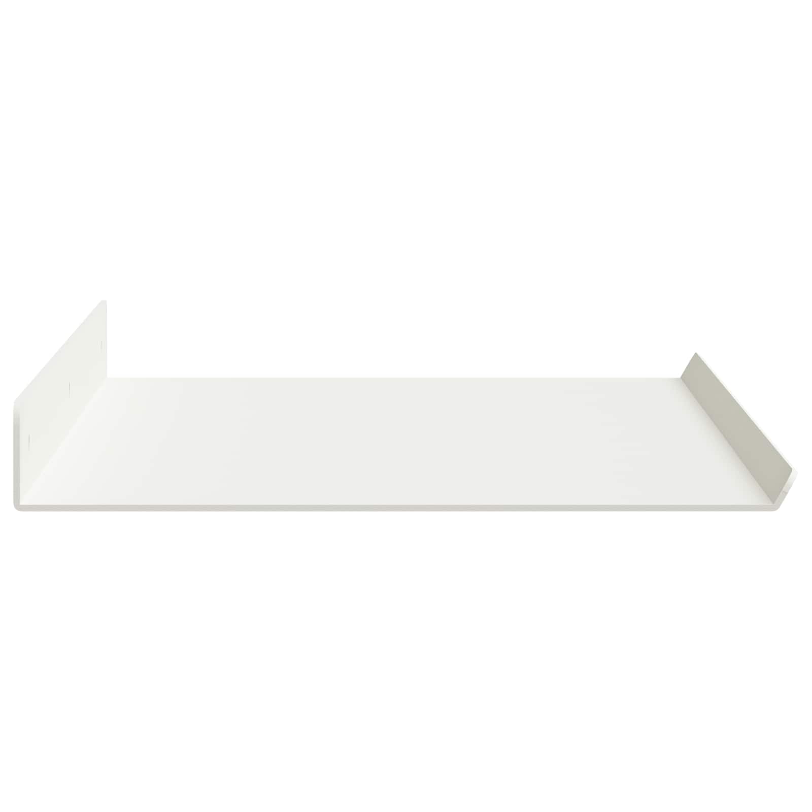 Schwebendes Regal 4 pcs Weiß 60 x 18 x 2,5 cm Stahl