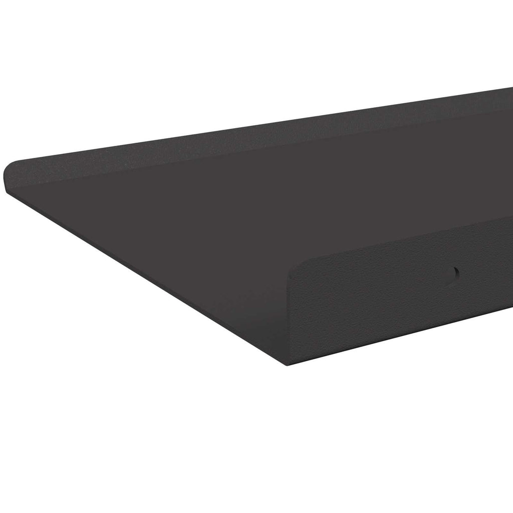 Schwebendes Regal 4 pcs Schwarz 80 x 18 x 2,5 cm Stahl