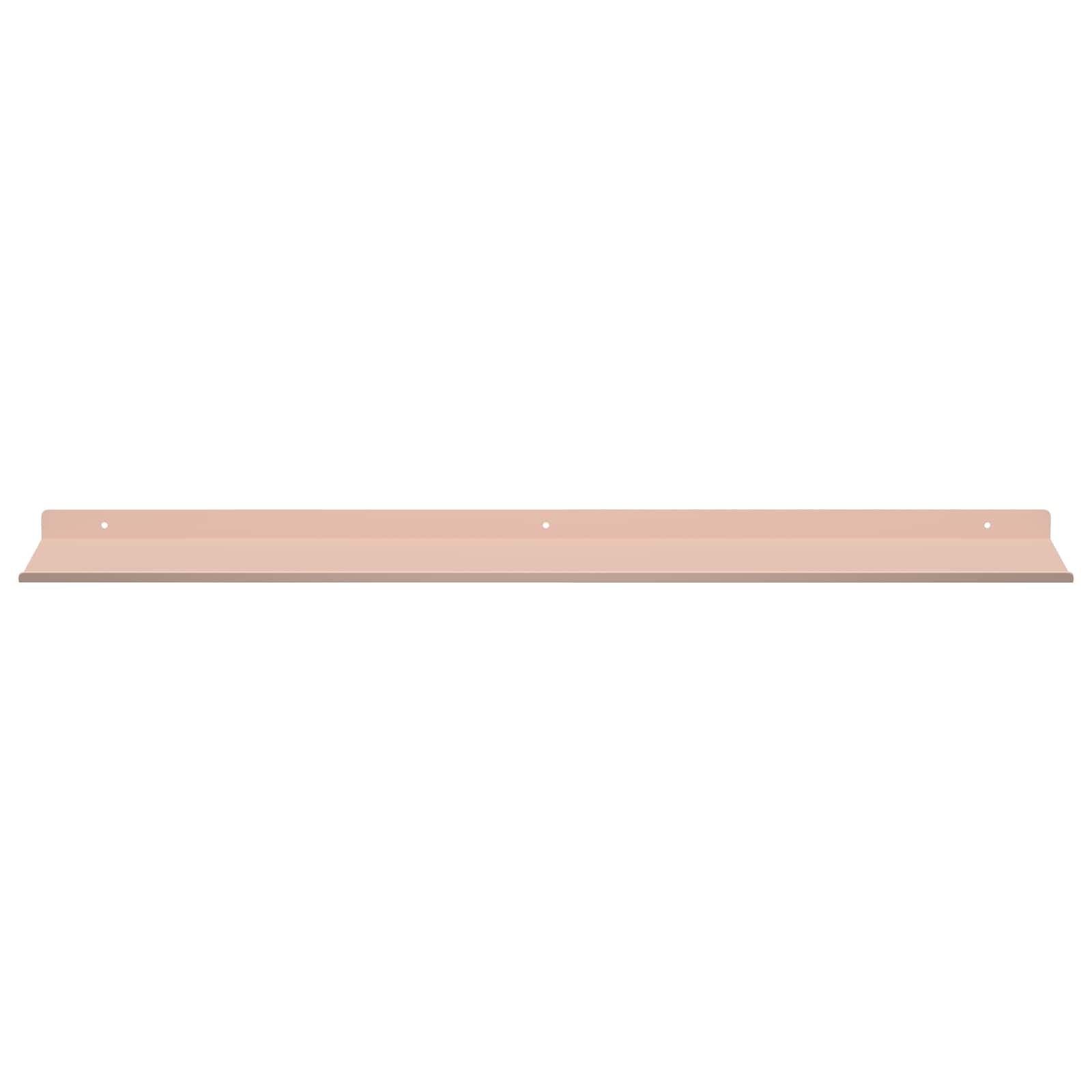Schwebendes Regal 4 pcs Rosa 80 x 18 x 2,5 cm Stahl