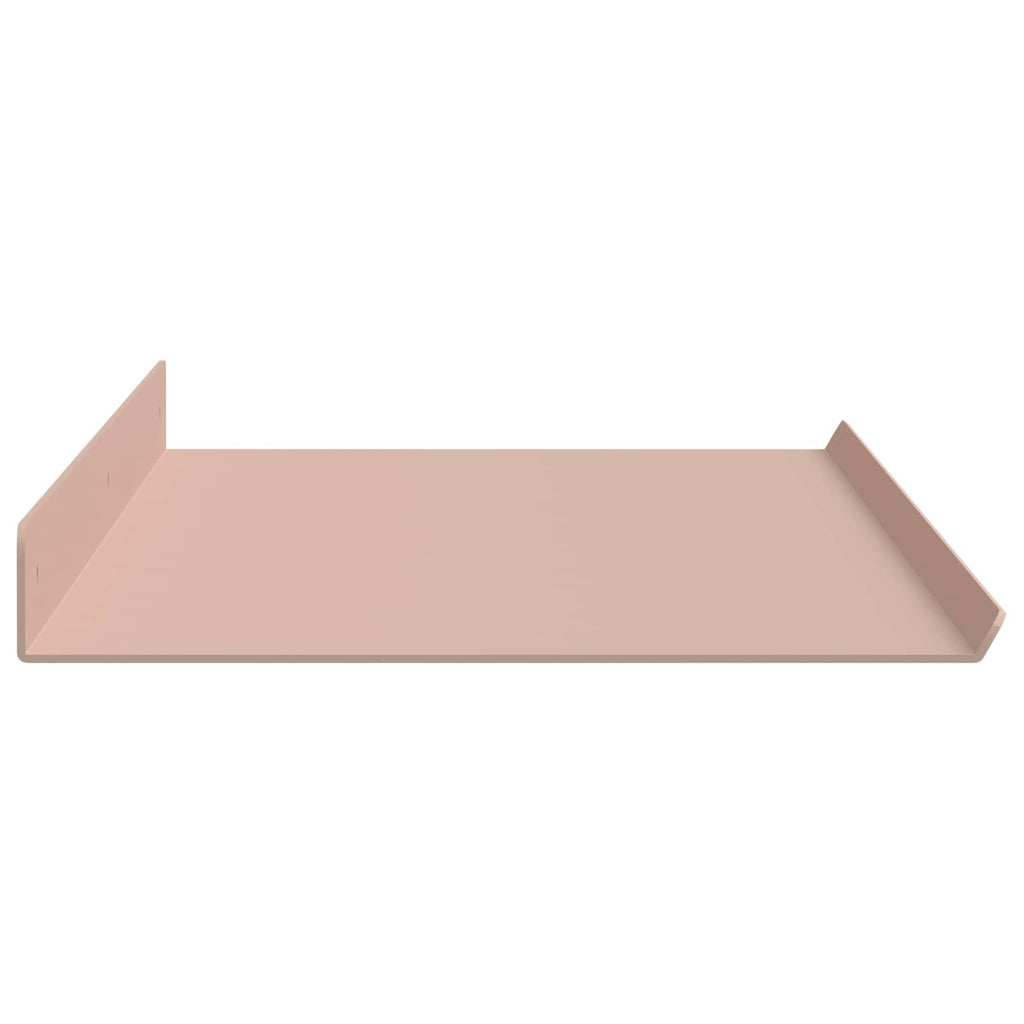 Schwebendes Regal 4 pcs Rosa 80 x 18 x 2,5 cm Stahl