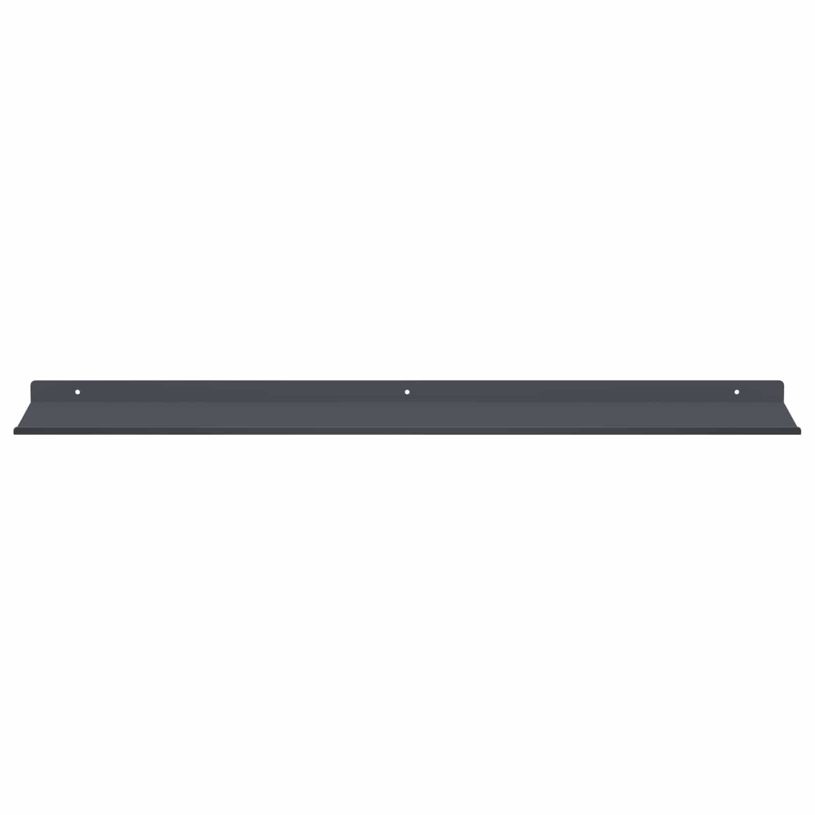 Schwebendes Regal 4 pcs Anthrazit 80 x 18 x 2,5 cm Stahl