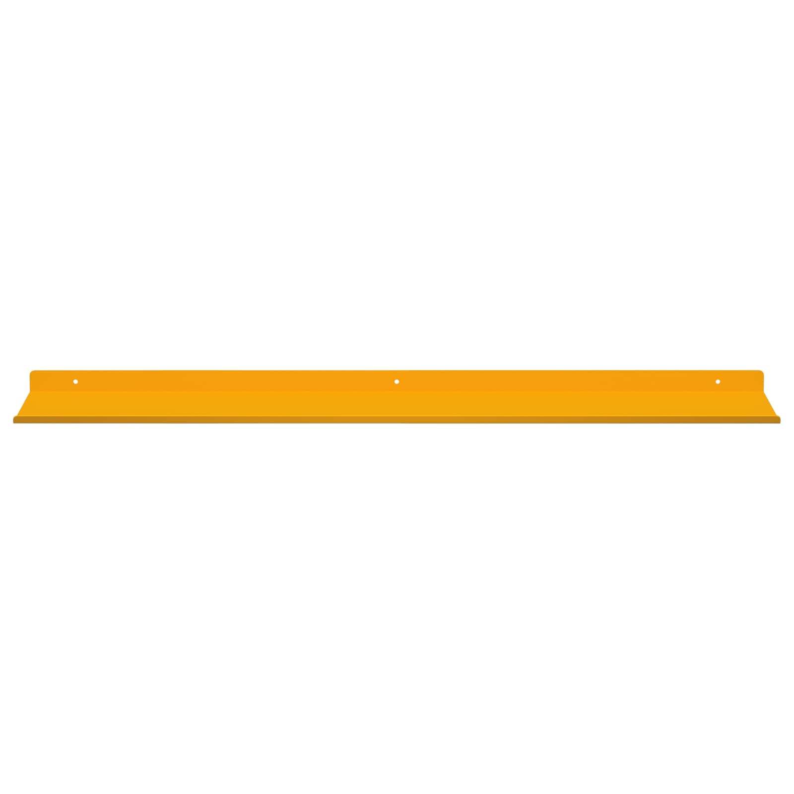 Schwebendes Regal 2 pcs Senfgelb 80 x 18 x 2,5 cm Stahl