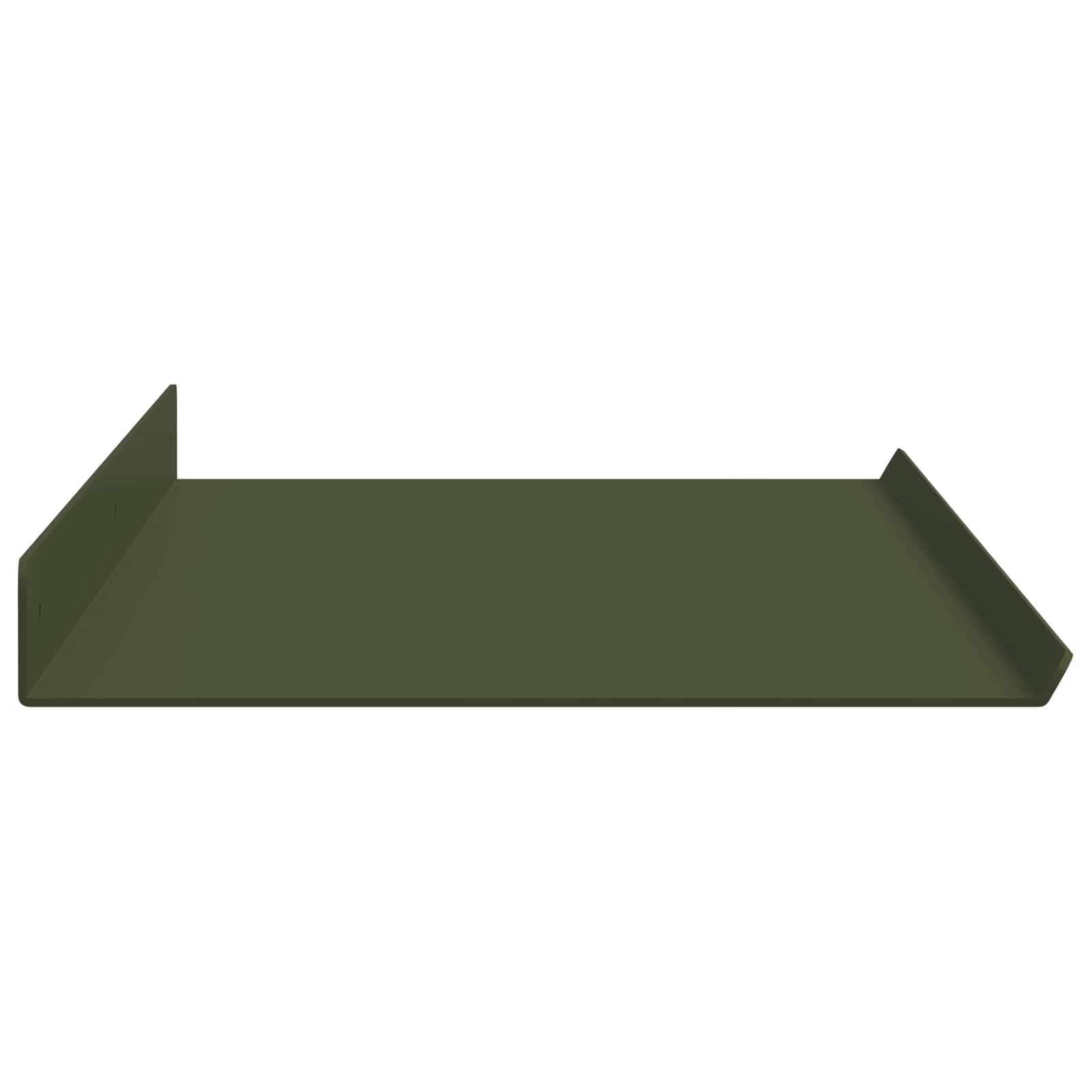 Schwebendes Regal 4 pcs Olive Grün 80 x 18 x 2,5 cm Stahl