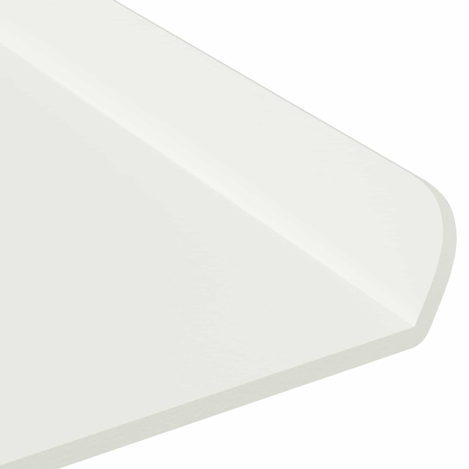 Schwebendes Regal 4 pcs Weiß 80 x 18 x 2,5 cm Stahl