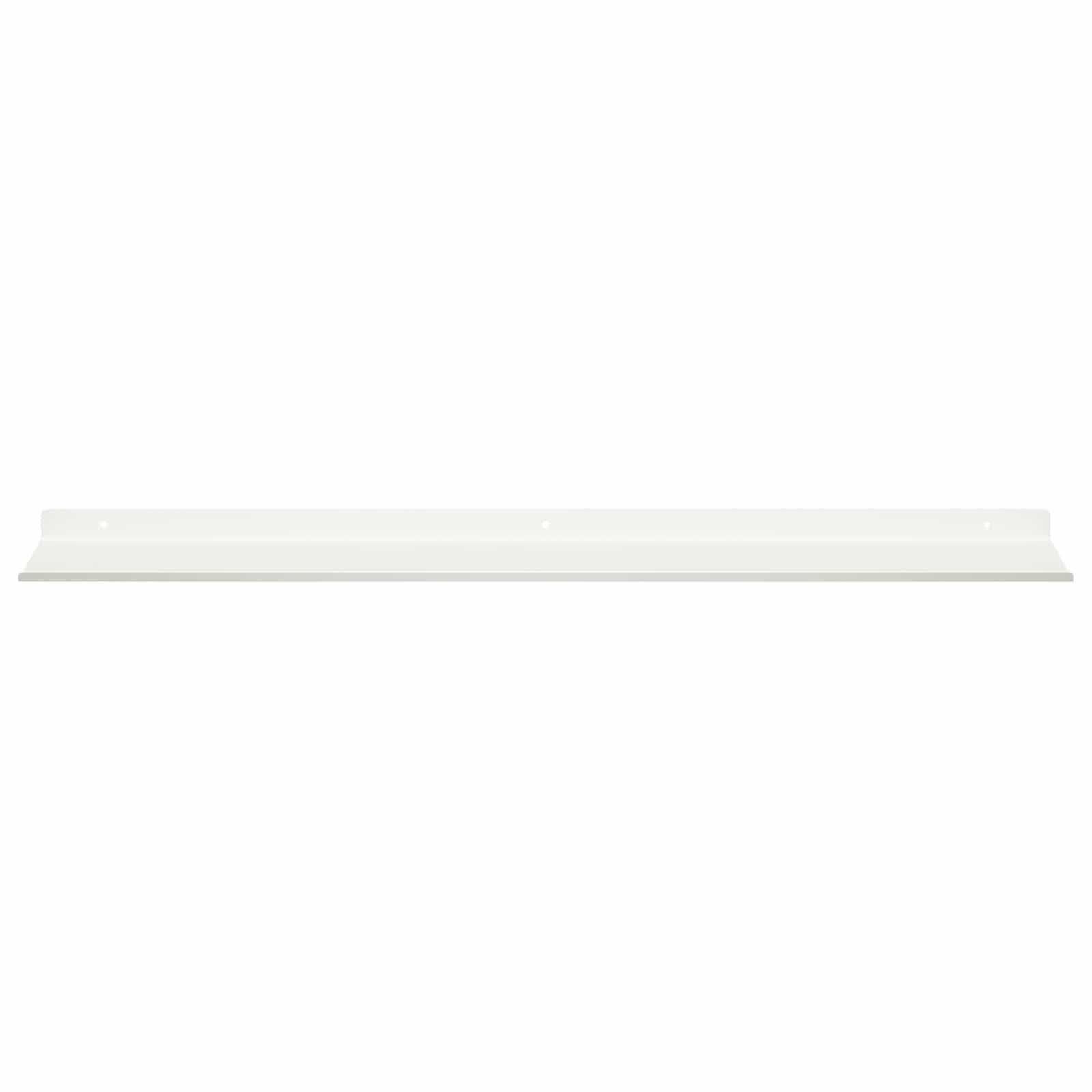 Schwebendes Regal 4 pcs Weiß 80 x 18 x 2,5 cm Stahl