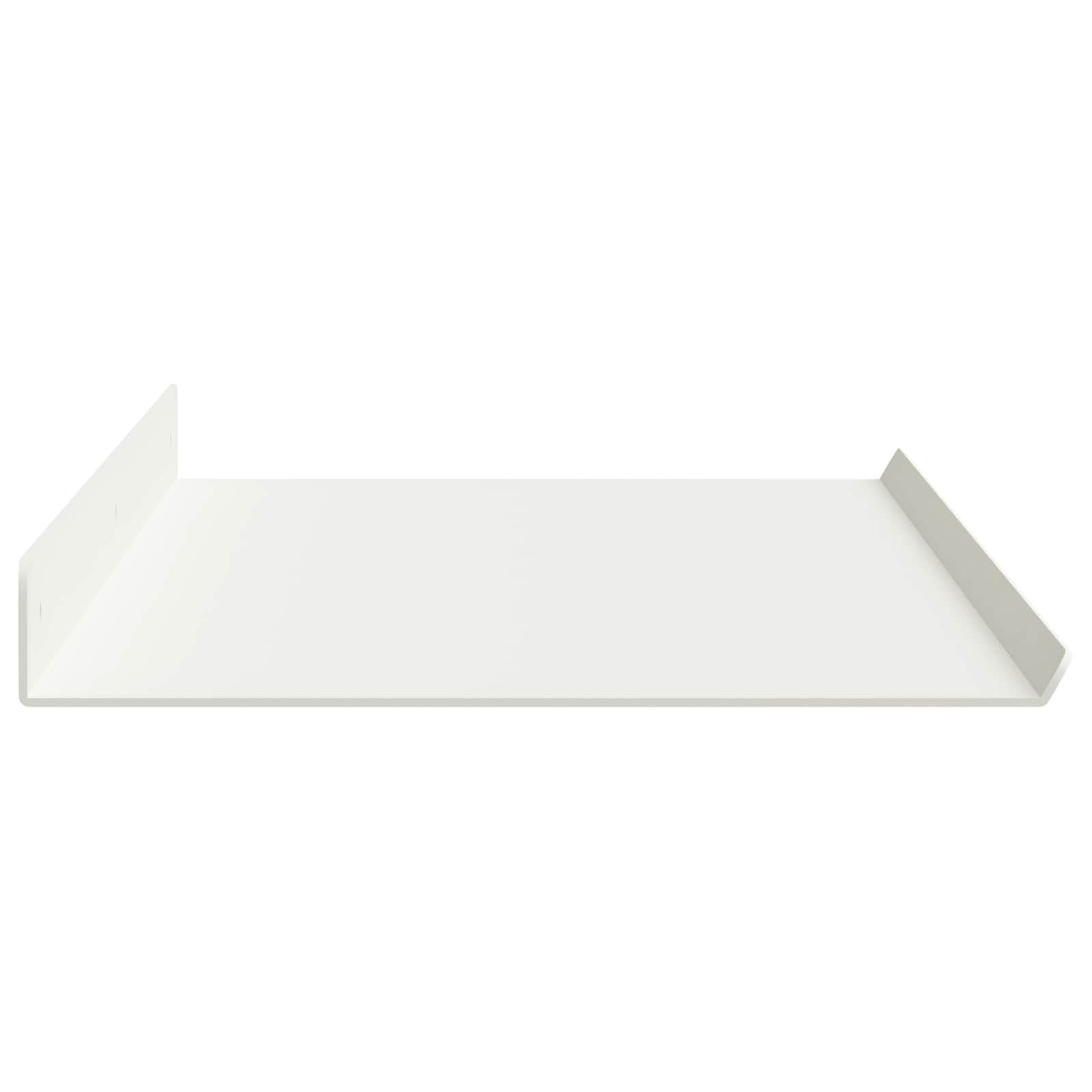 Schwebendes Regal 4 pcs Weiß 80 x 18 x 2,5 cm Stahl