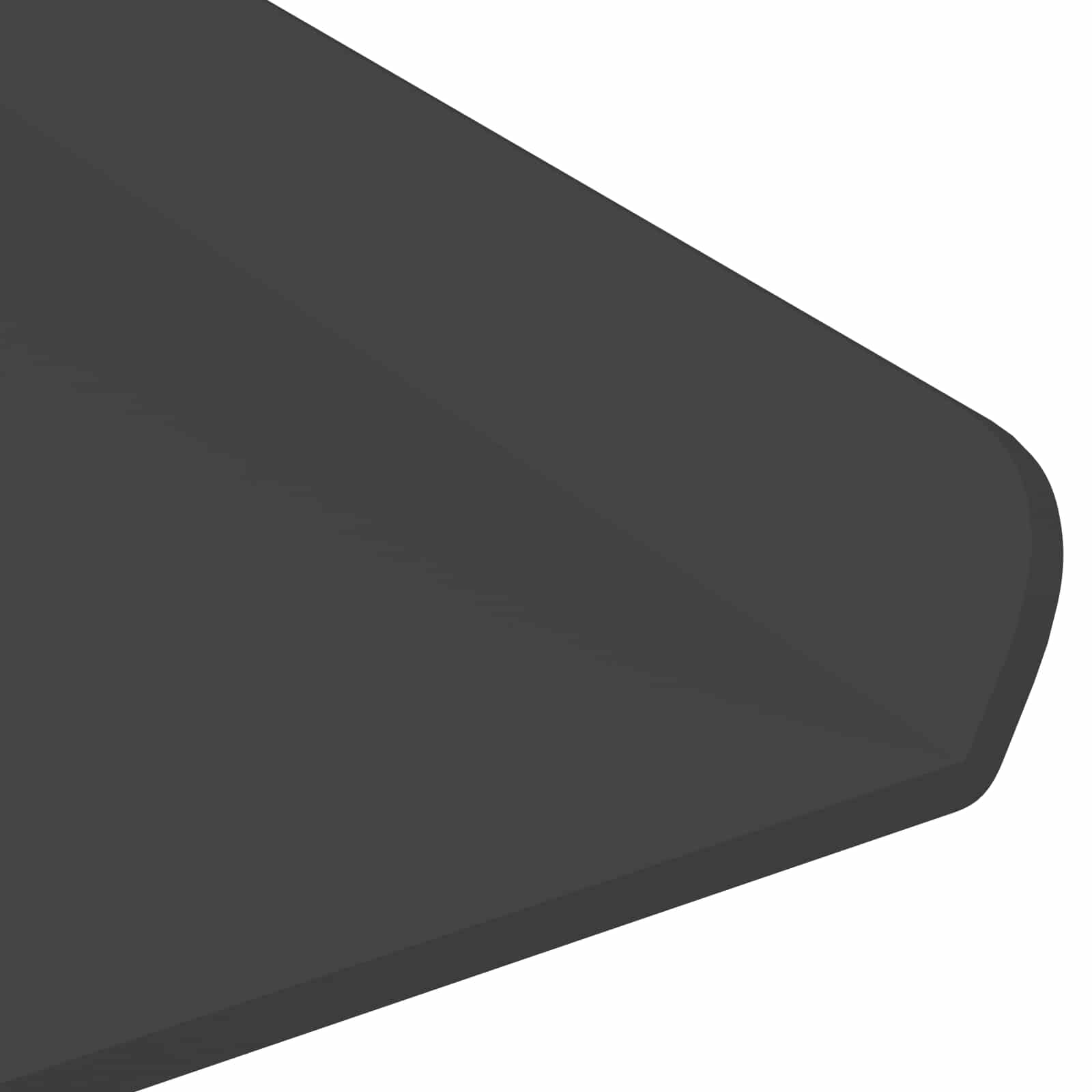 Schwebendes Regal 2 pcs Schwarz 100 x 18 x 2,5 cm Stahl