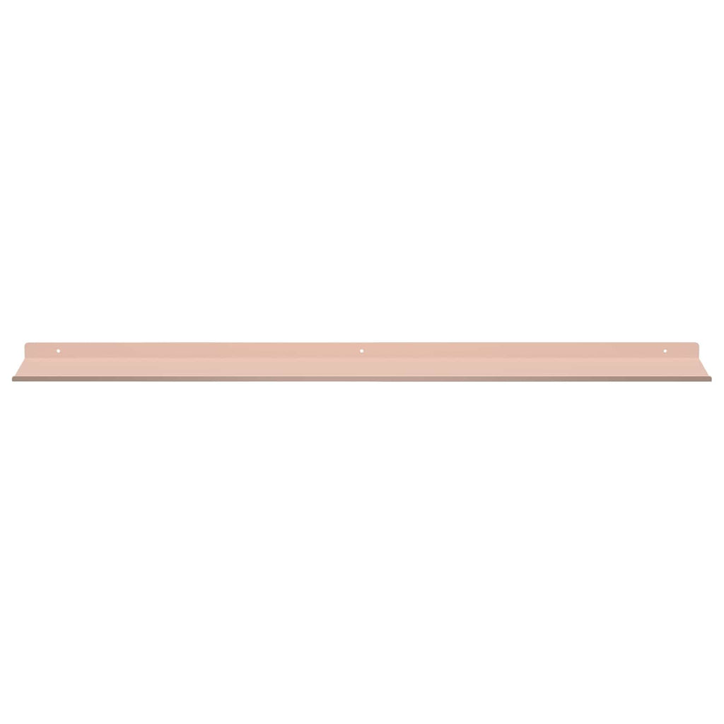 Schwebendes Regal 4 pcs Rosa 100 x 18 x 2,5 cm Stahl