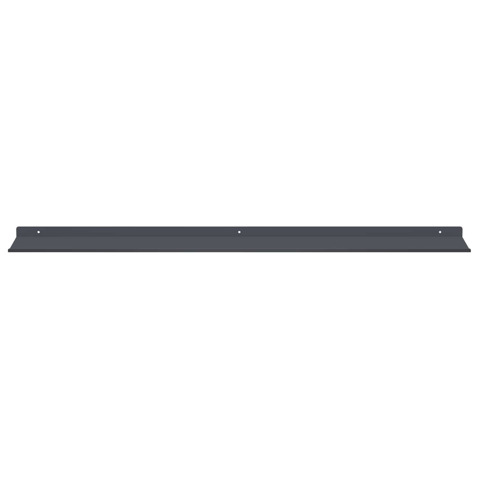 Schwebendes Regal 2 pcs Anthrazit 100 x 18 x 2,5 cm Stahl