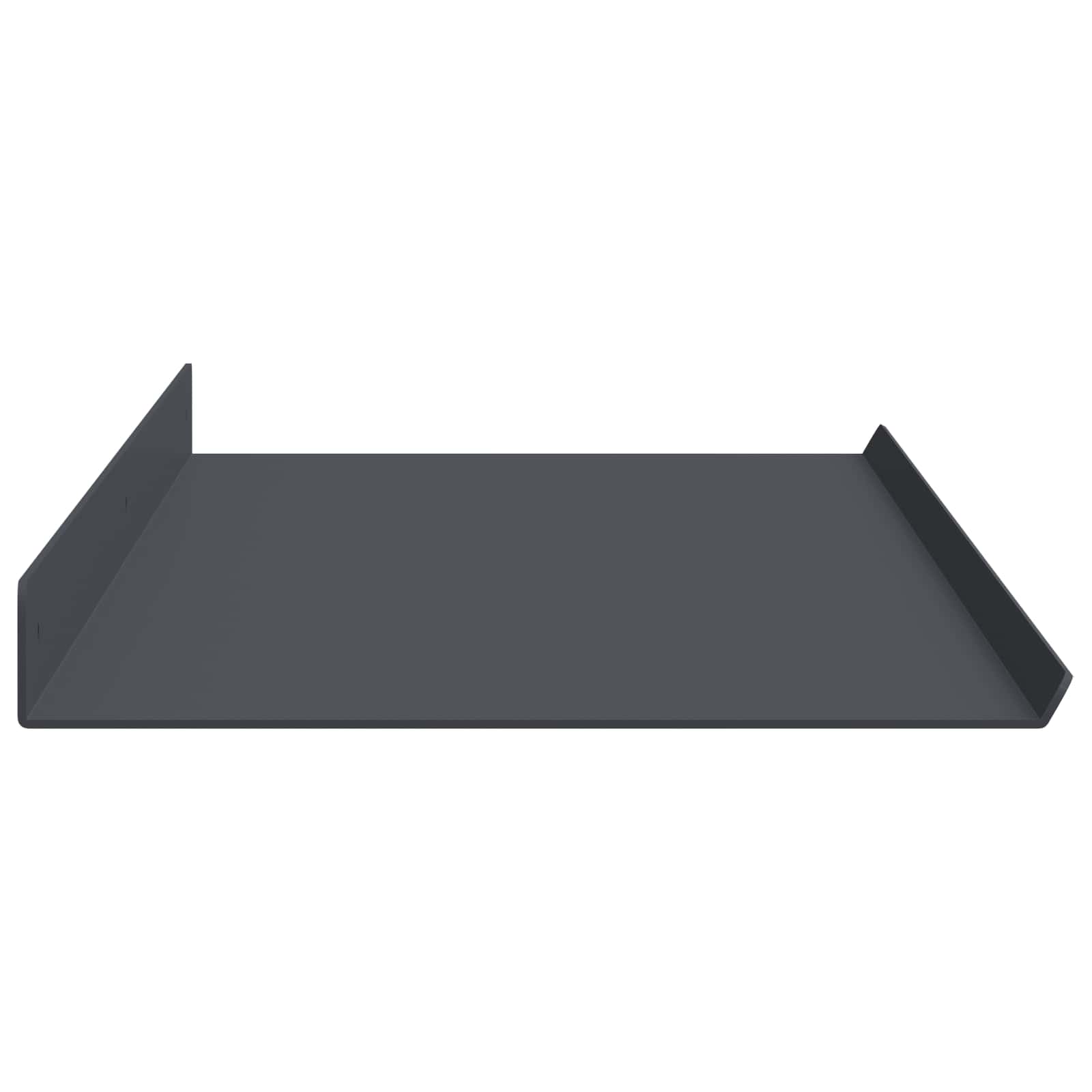 Schwebendes Regal 2 pcs Anthrazit 100 x 18 x 2,5 cm Stahl
