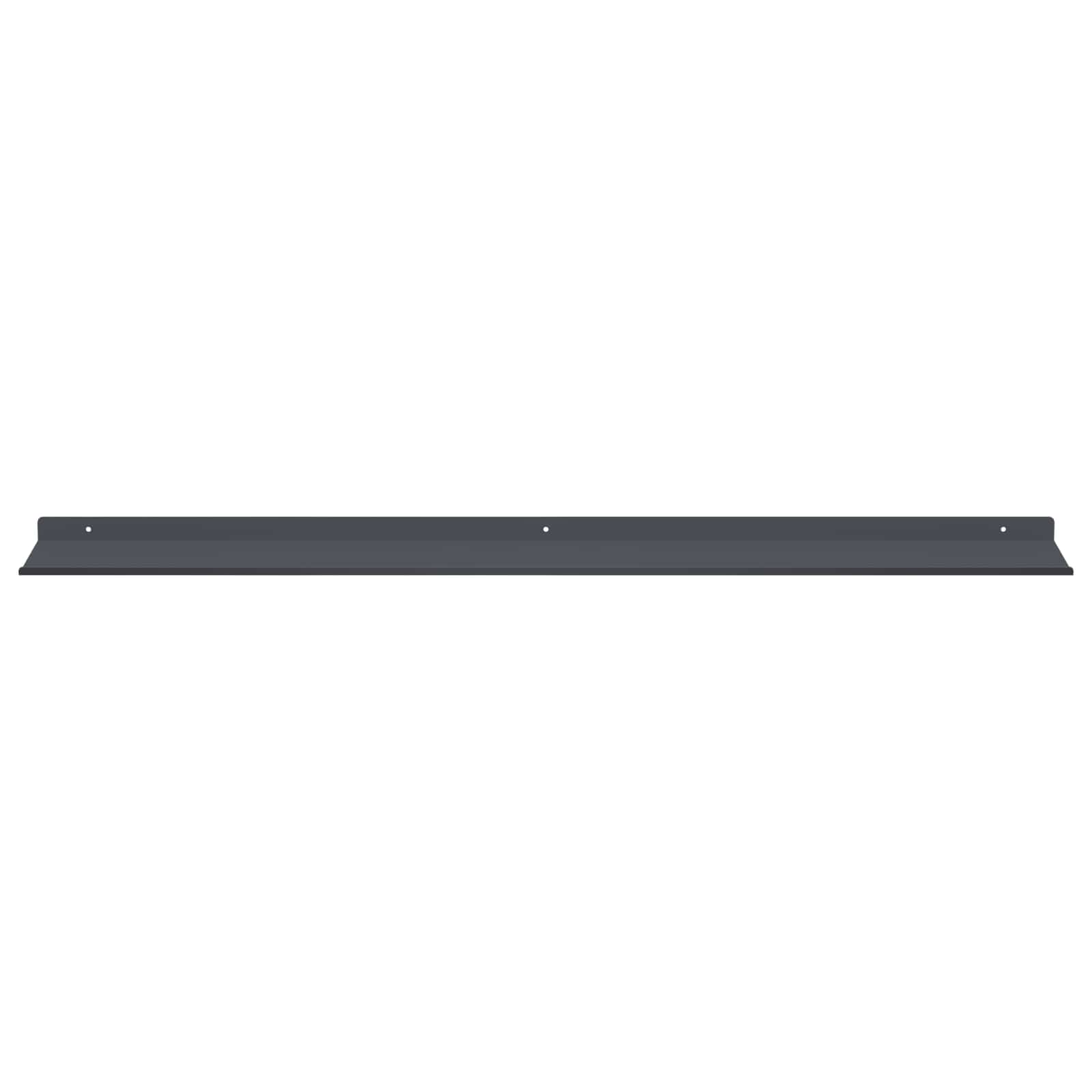 Schwebendes Regal 4 pcs Anthrazit 100 x 18 x 2,5 cm Stahl