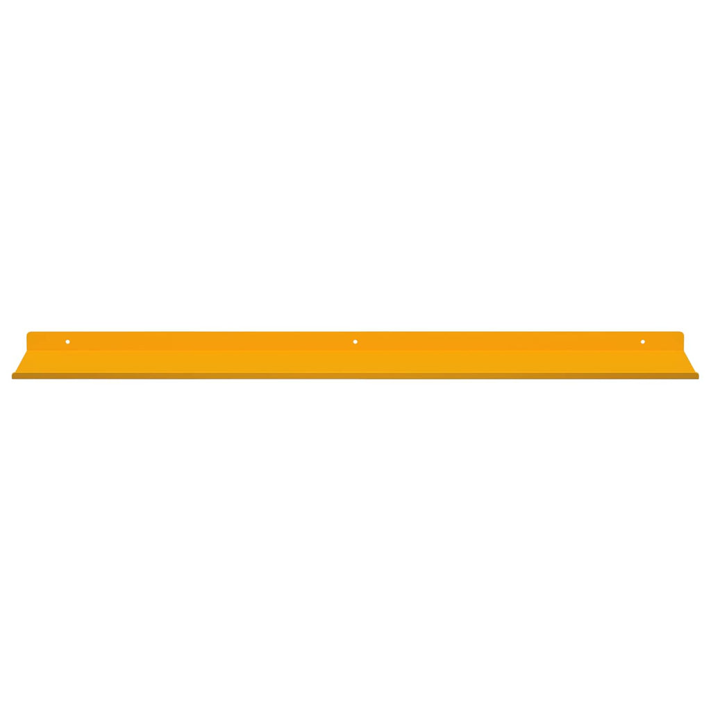 Schwebendes Regal 4 pcs Senfgelb 100 x 18 x 2,5 cm Stahl