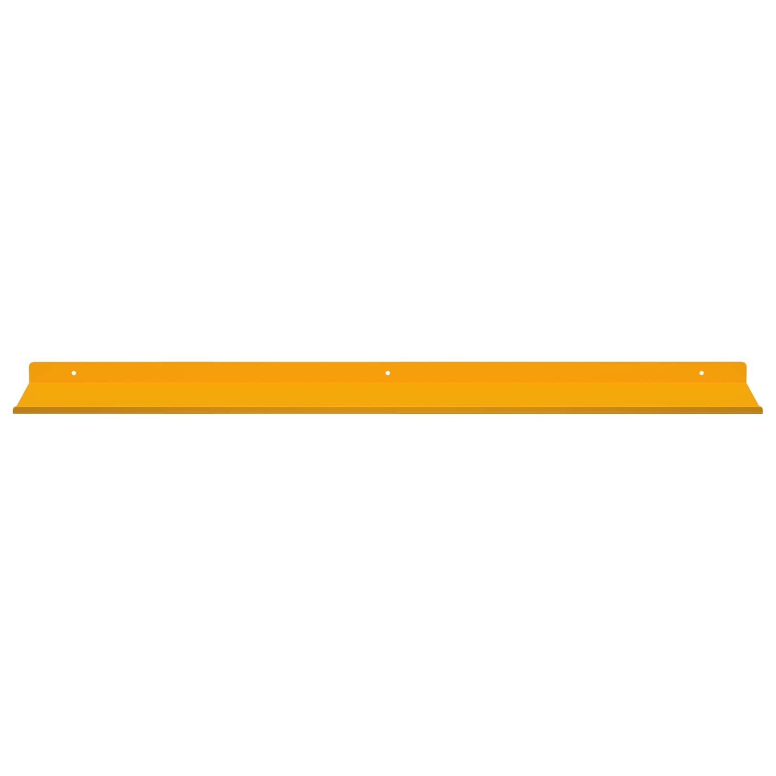 Schwebendes Regal 4 pcs Senfgelb 100 x 18 x 2,5 cm Stahl