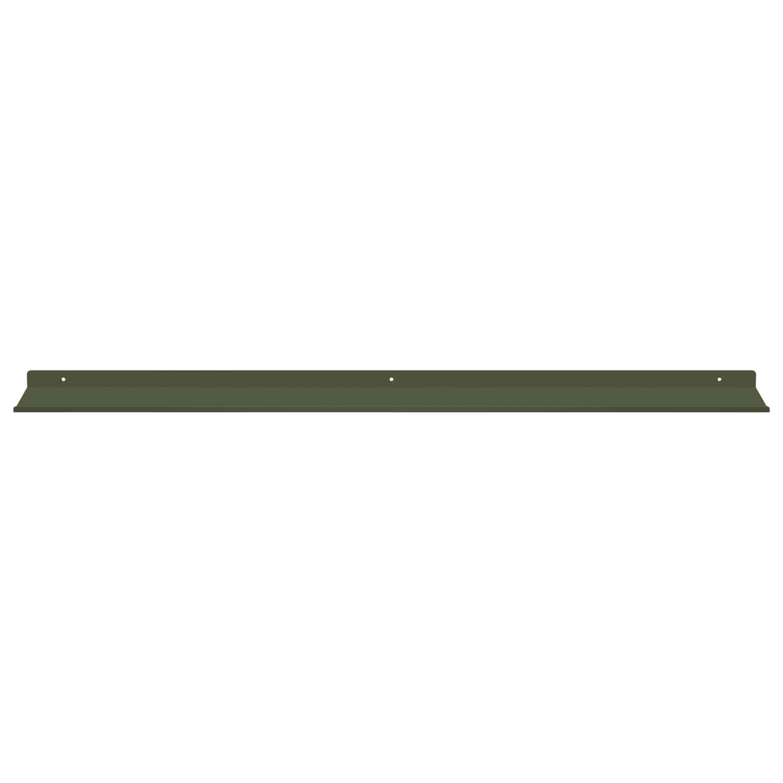 Schwebendes Regal 4 pcs Olive Grün 100 x 18 x 2,5 cm Stahl