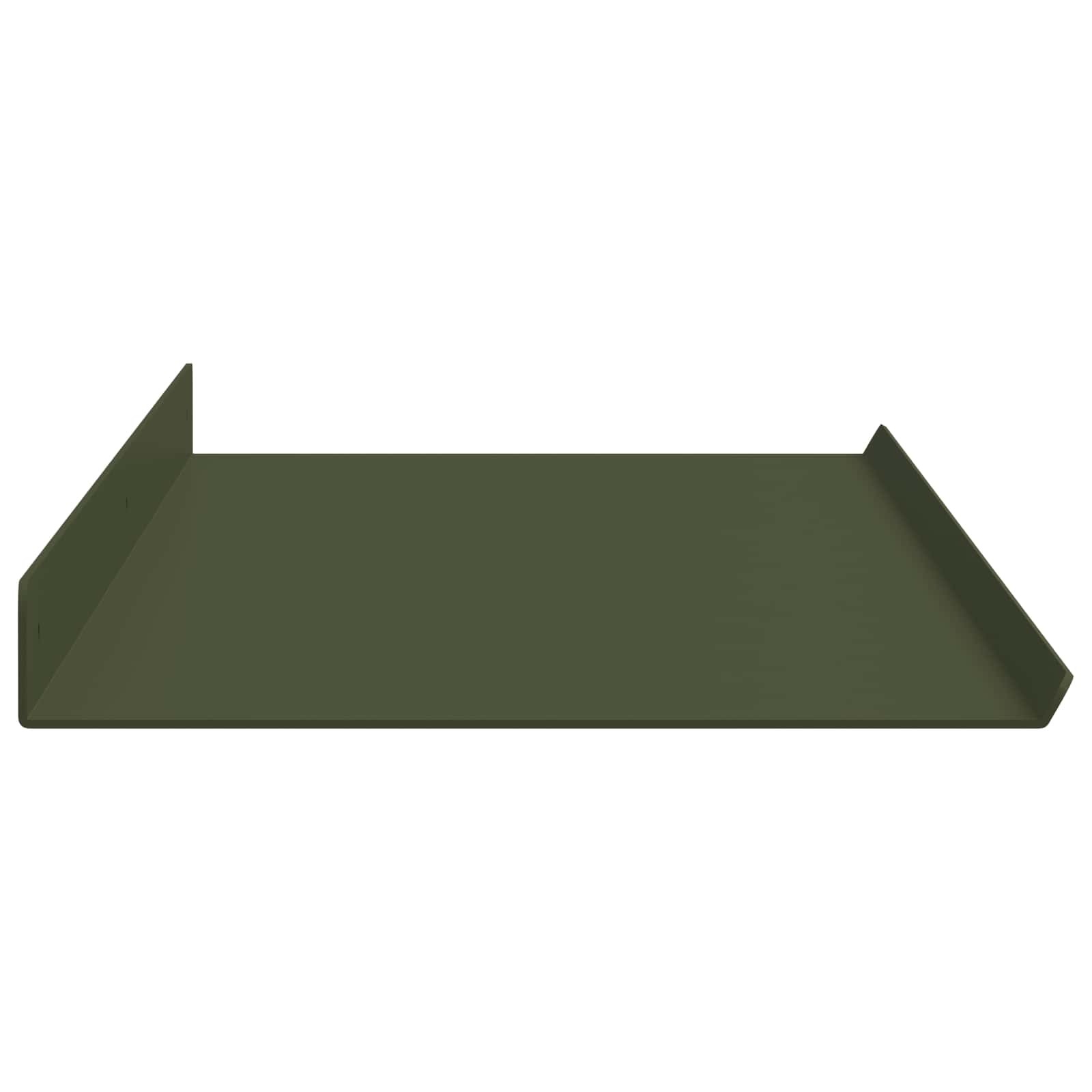 Schwebendes Regal 4 pcs Olive Grün 100 x 18 x 2,5 cm Stahl