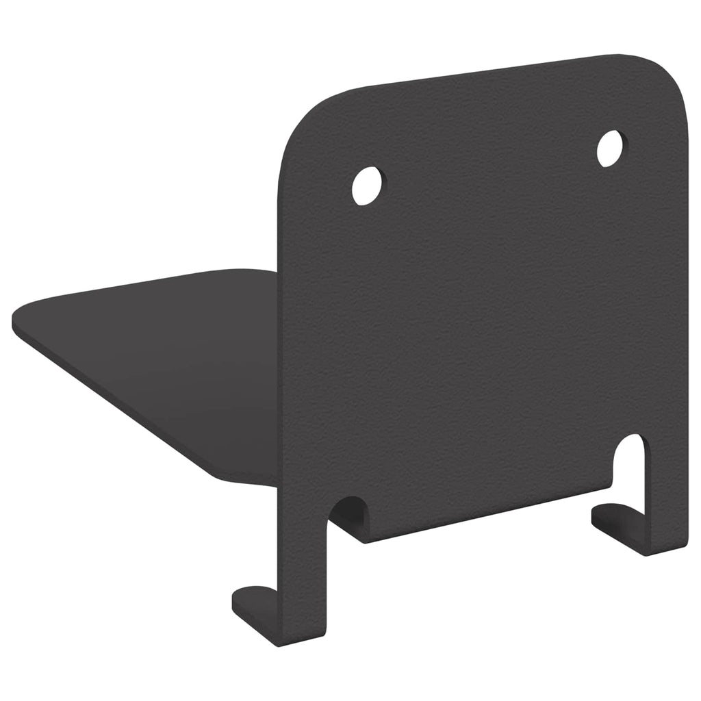 Schwebendes Regal mit Regal 24 pcs Schwarz 6 x 10,8 x 6,6 cm
