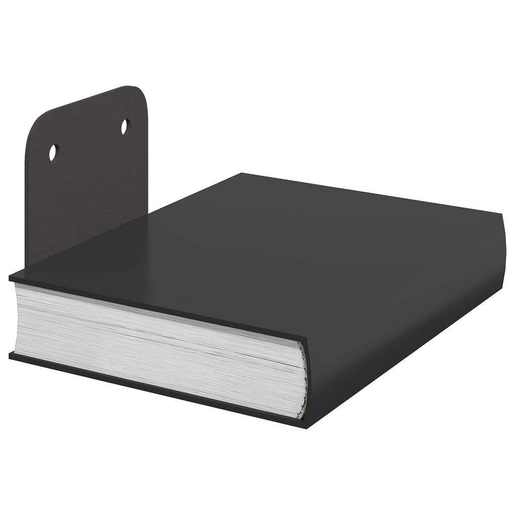 Schwebendes Regal mit Regal 24 pcs Schwarz 6 x 10,8 x 6,6 cm