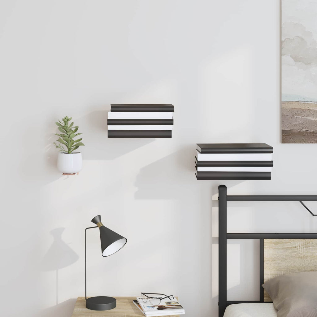 Schwebendes Regal mit Regal 8 pcs Rosa 6 x 10,8 x 6,6 cm